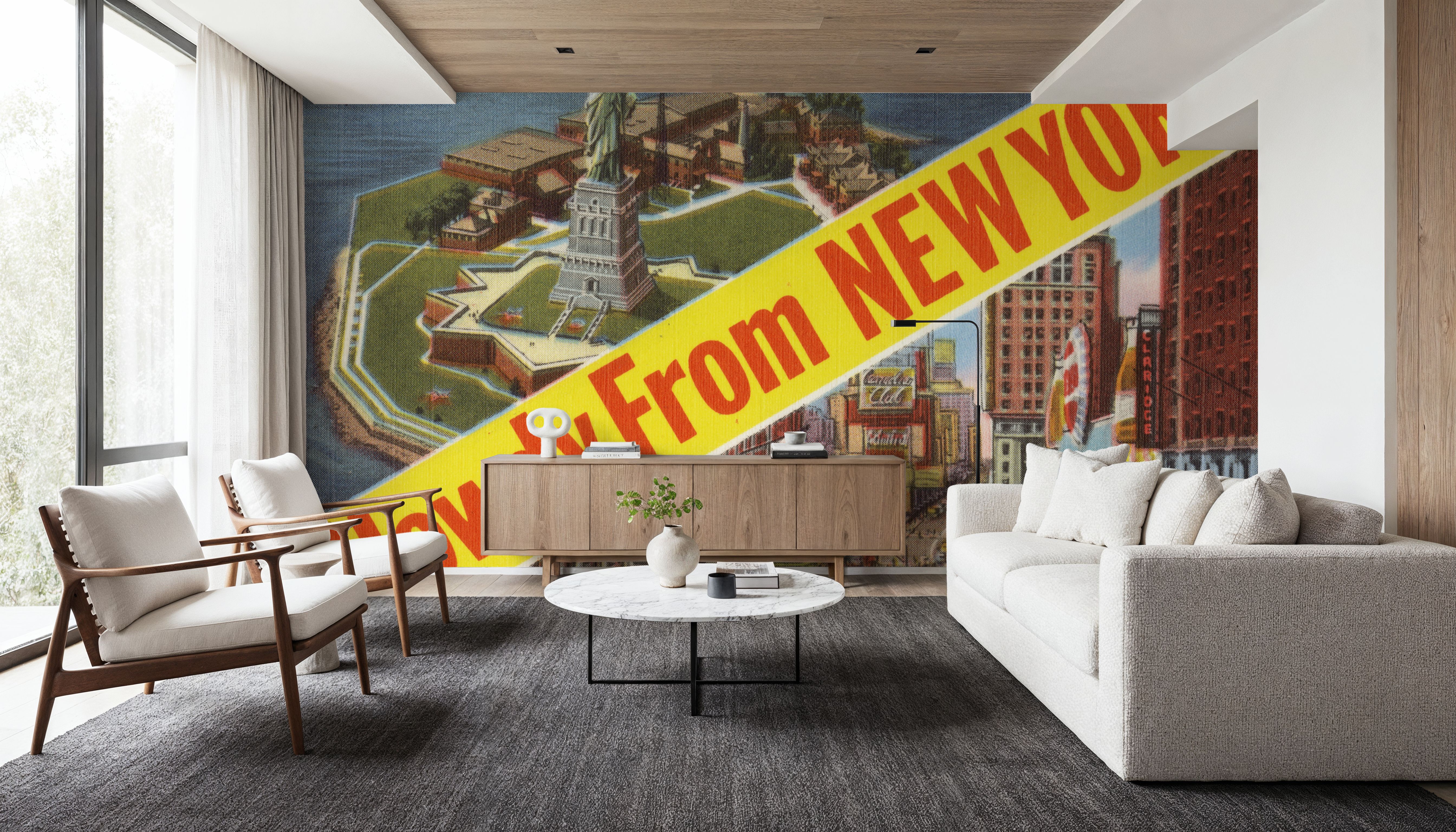 Howdy From New York  - Screenprint Postcard