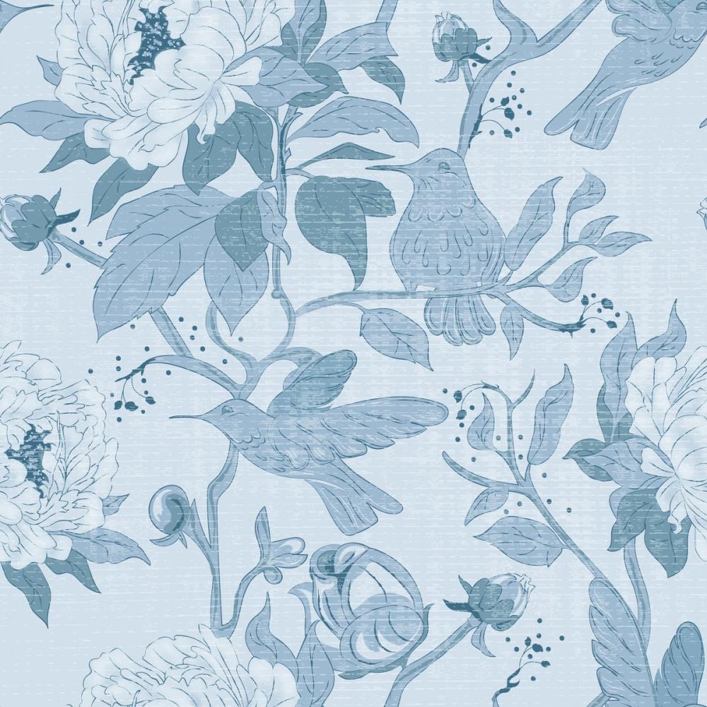 Peony Toile, Sky