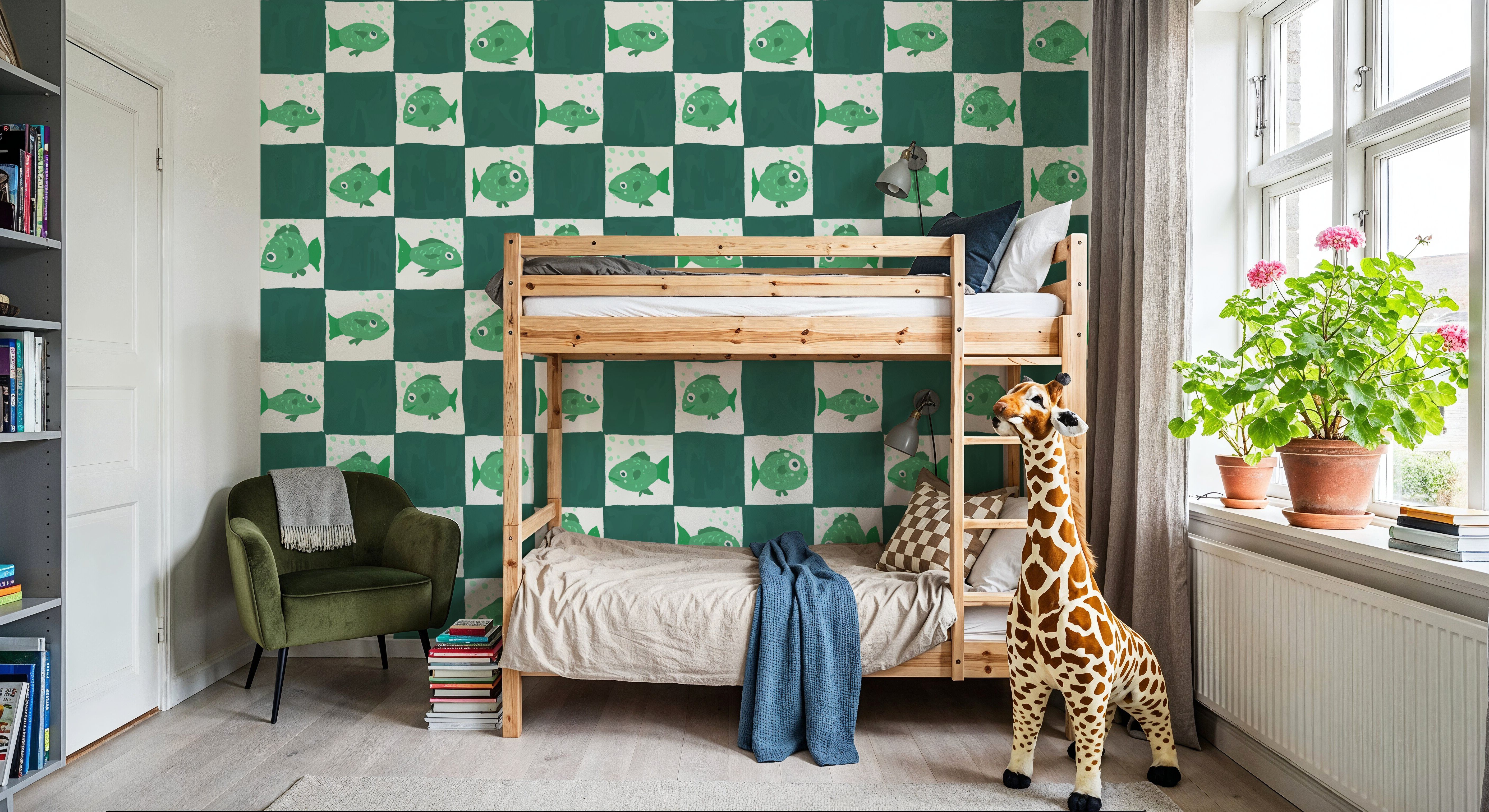 Fish Checkers, Green