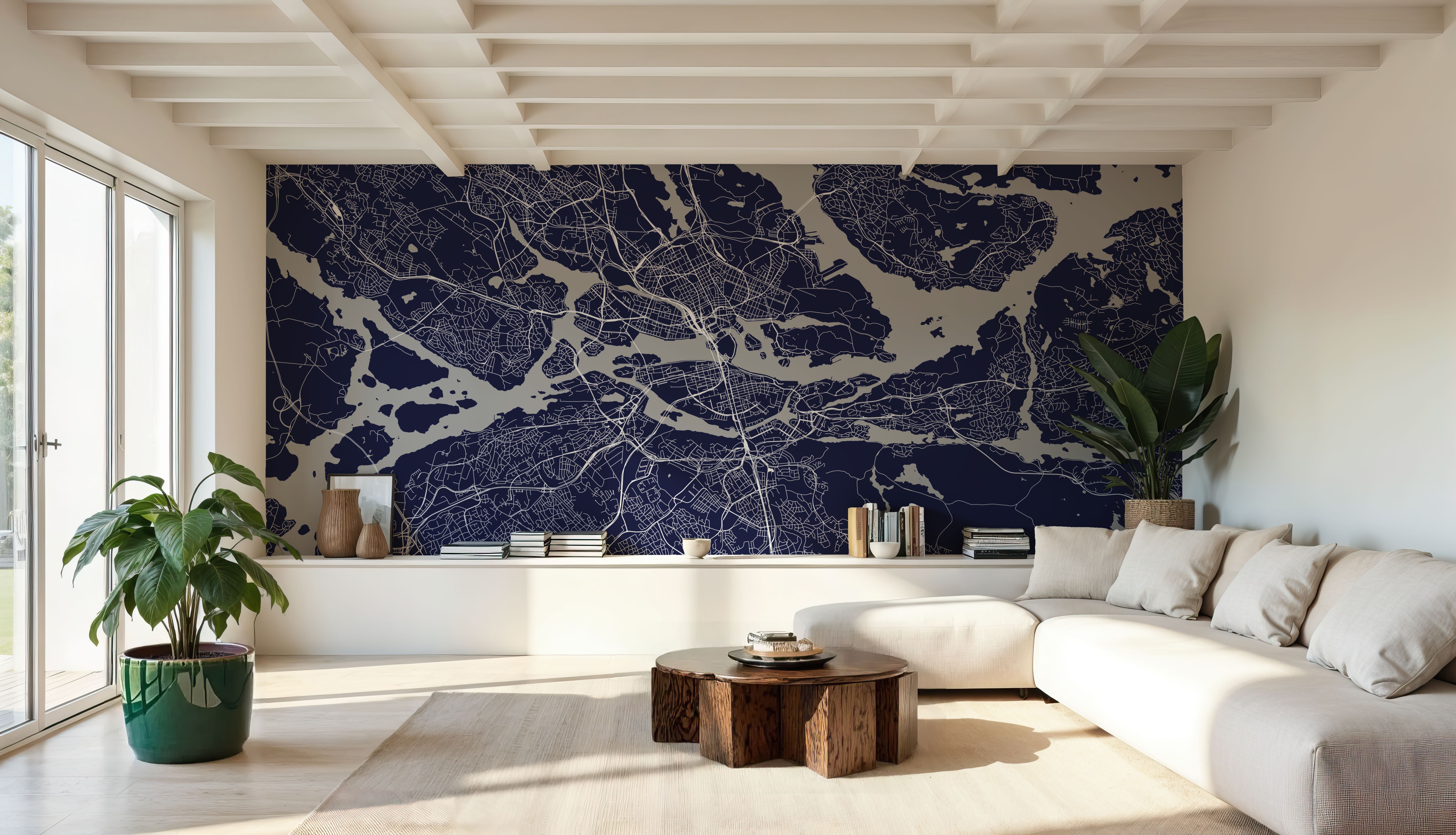 Map of Stockholm, Wallpaper