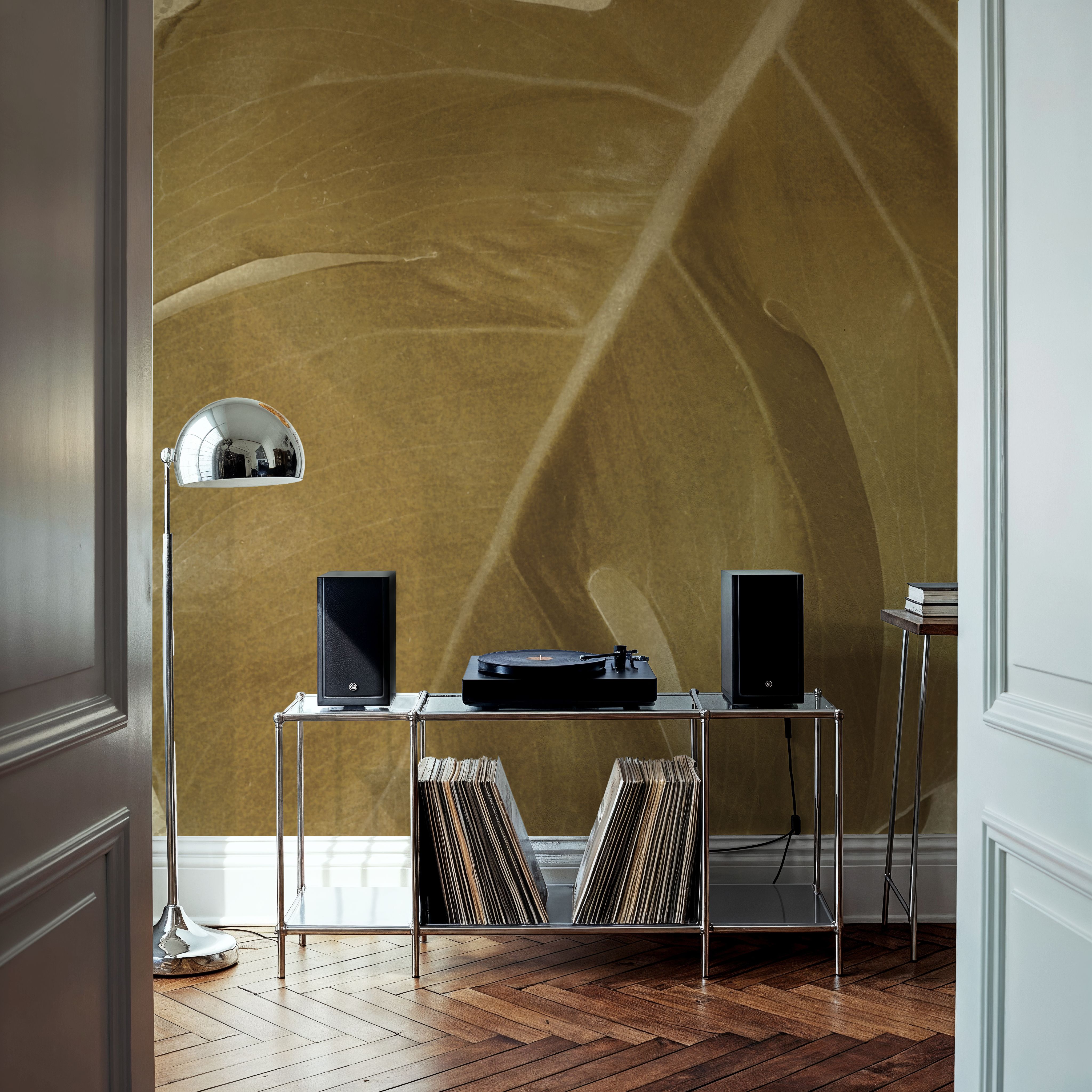 Wall Mural - Ornate Monstera Leaf I - Paisley mural wallpaper - Dining Room - Wallism US - Premium, Textured or Peel & Stick