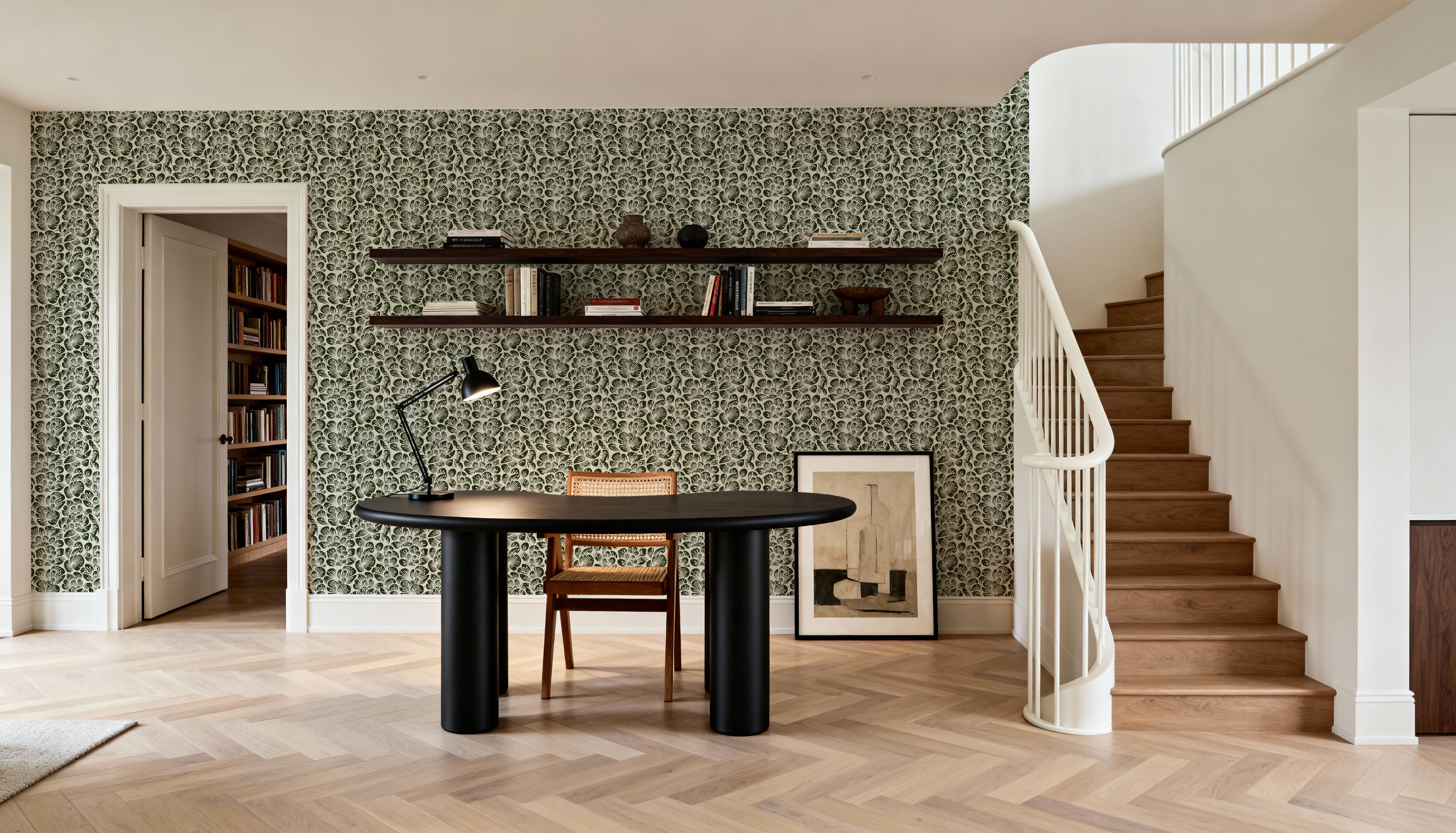 Cottege Peonies, Forest Green