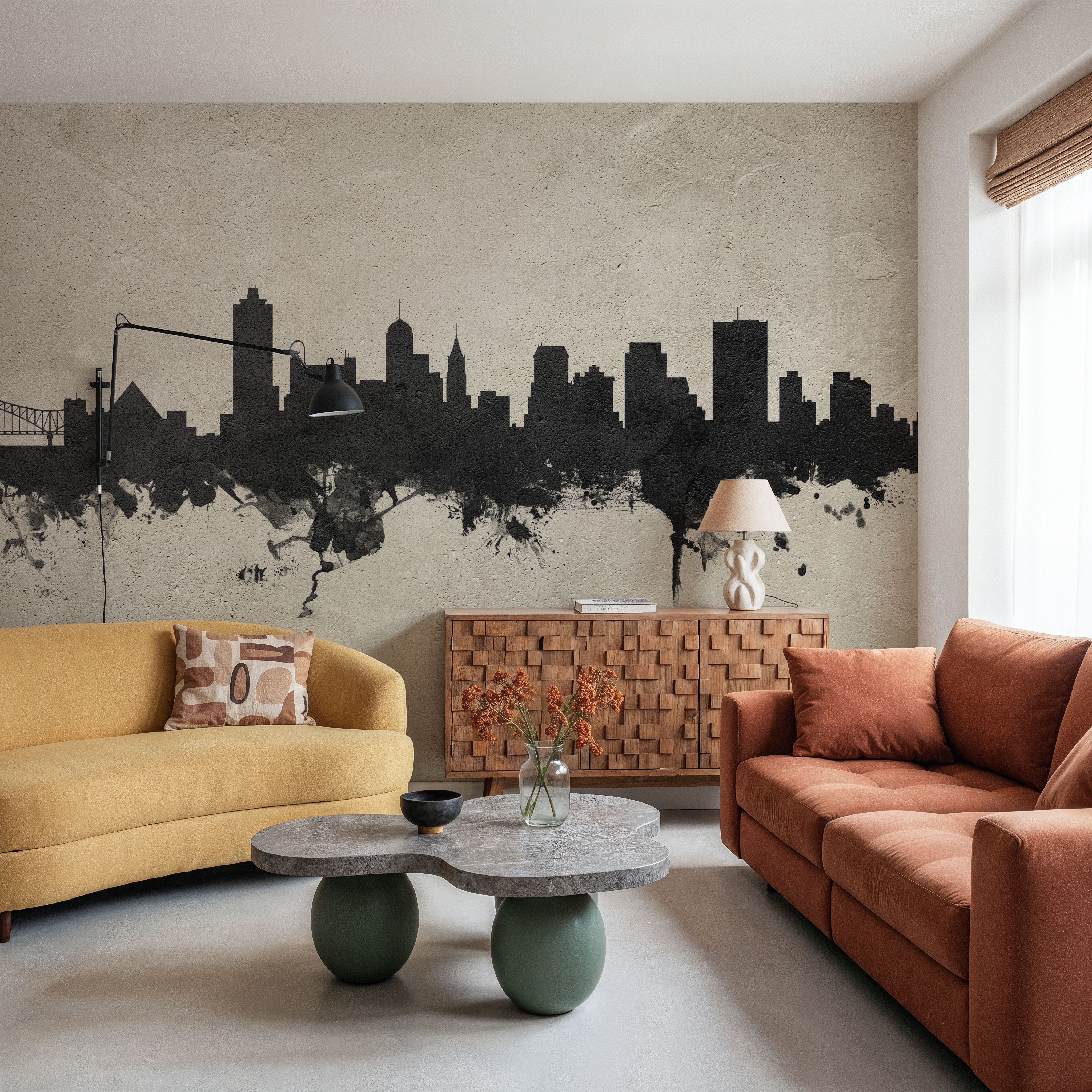 Memphis Tennessee Skyline Concrete