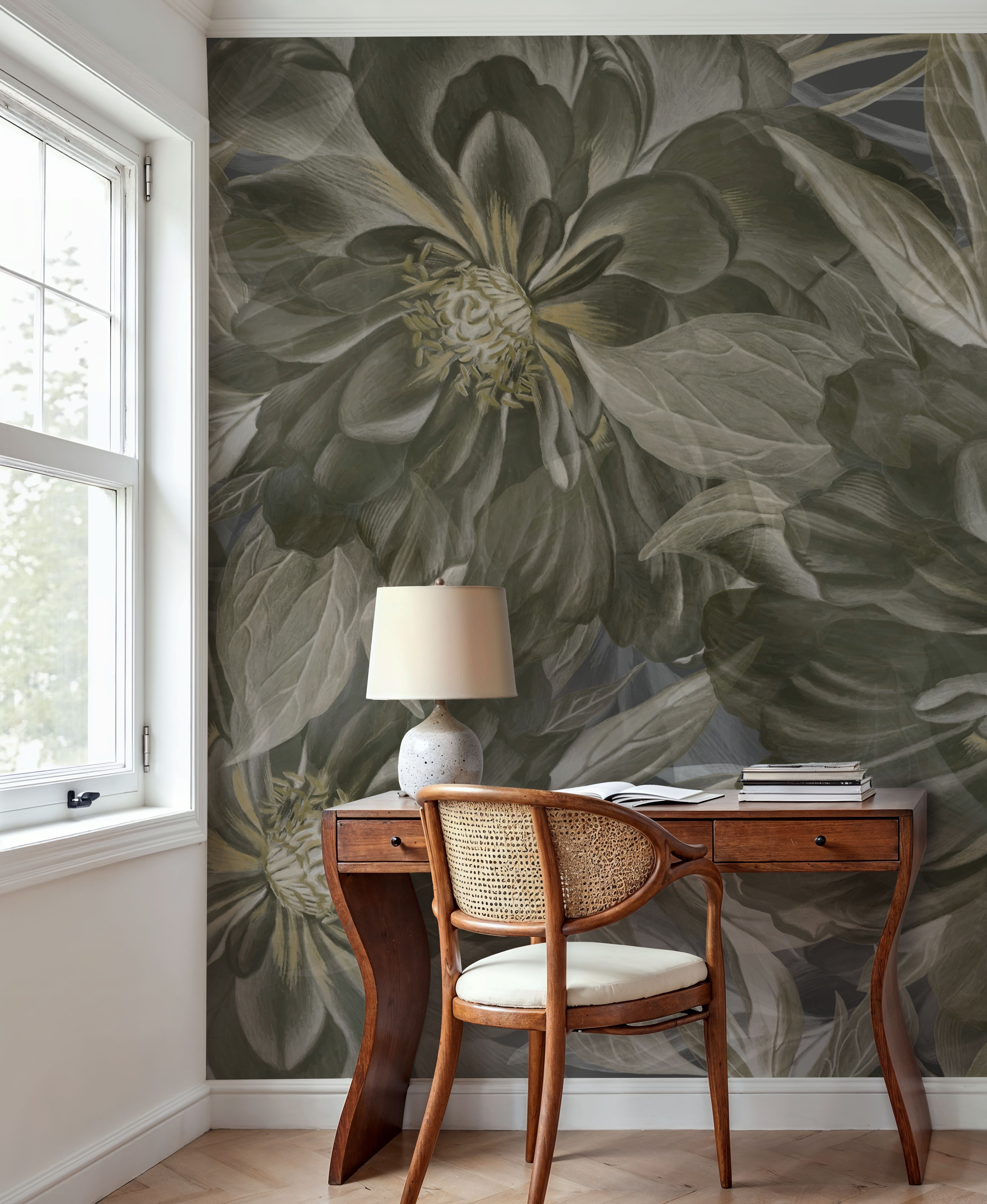 Peony Study - Seaweed and Stone