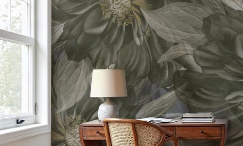 Peony Study - Seaweed and Stone