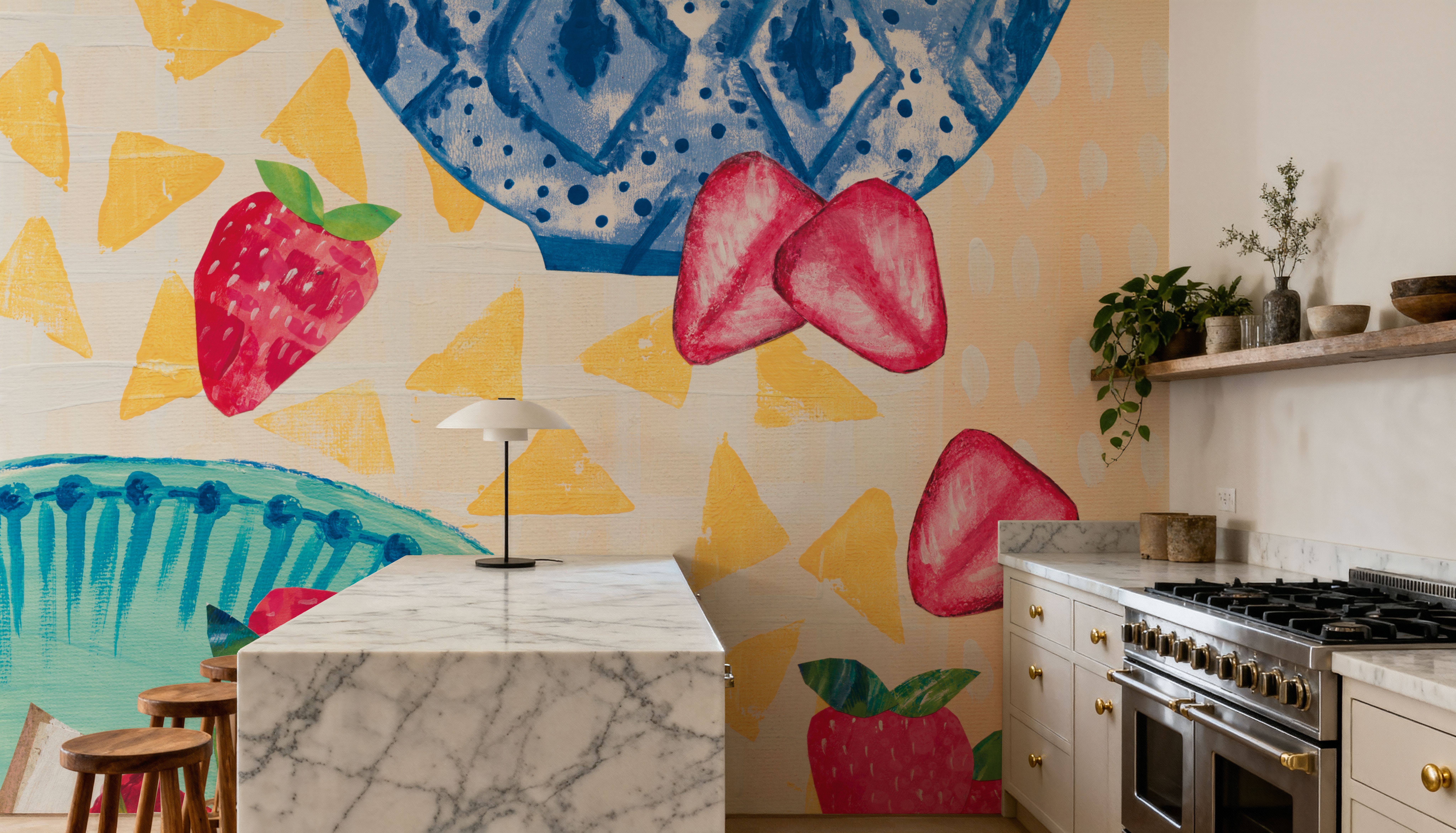 Tablescape Strawberry Dessert