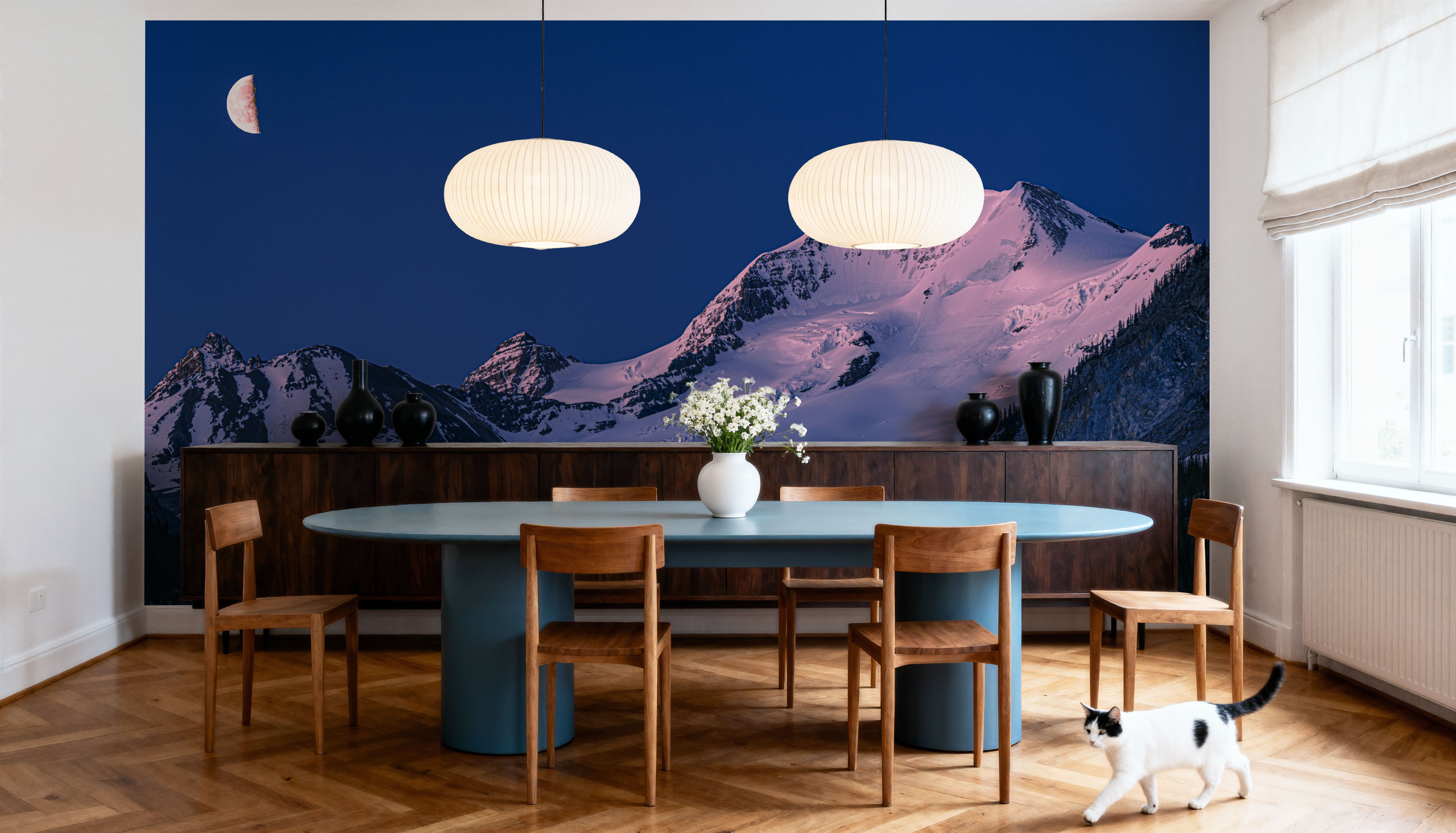 Mount Athabasca Moon, Tapet