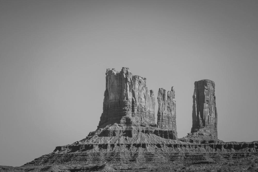 Monument Valley II BW