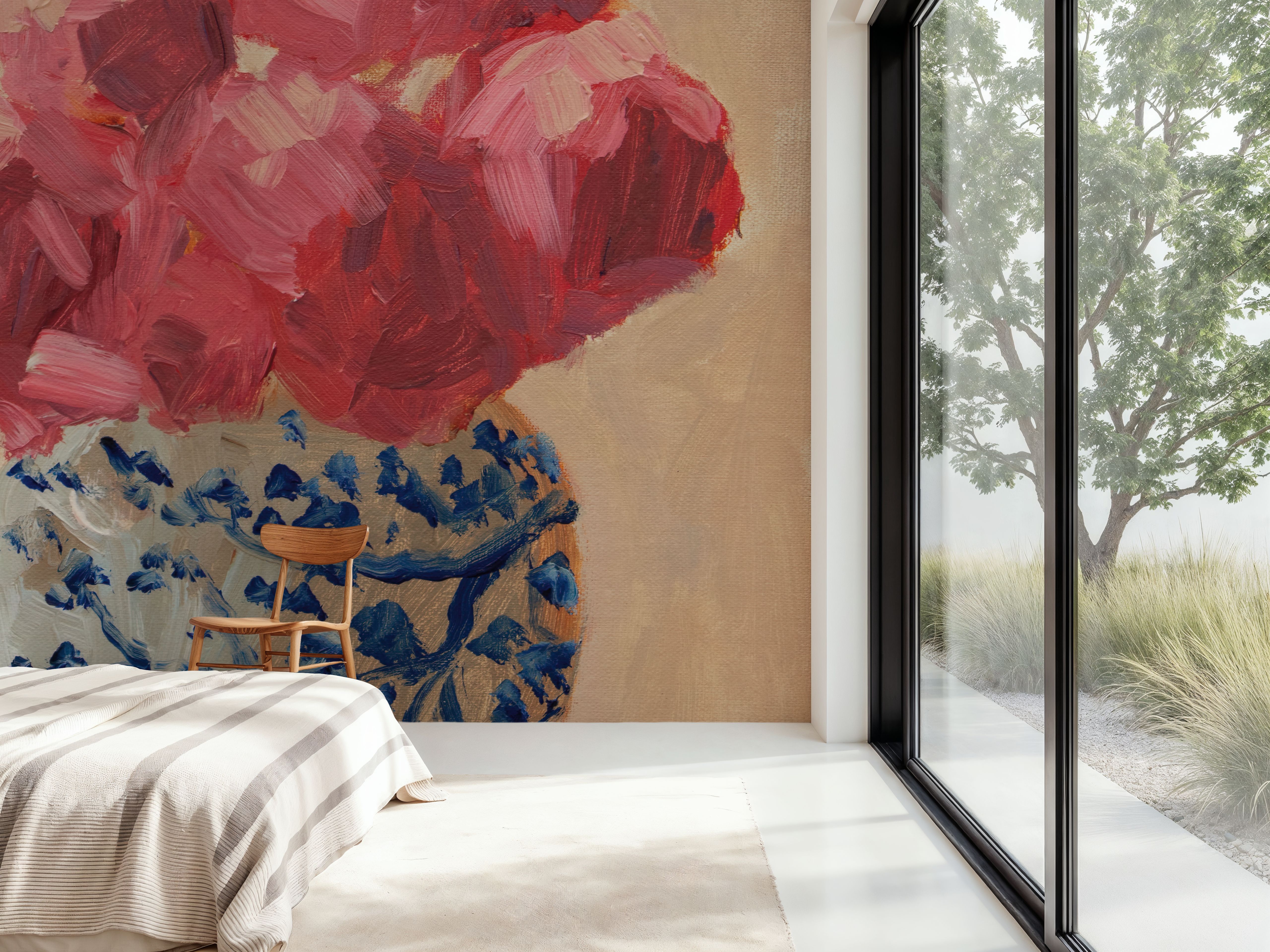 Peonies in Chinoiserie Vase