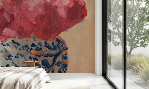 Peonies in Chinoiserie Vase