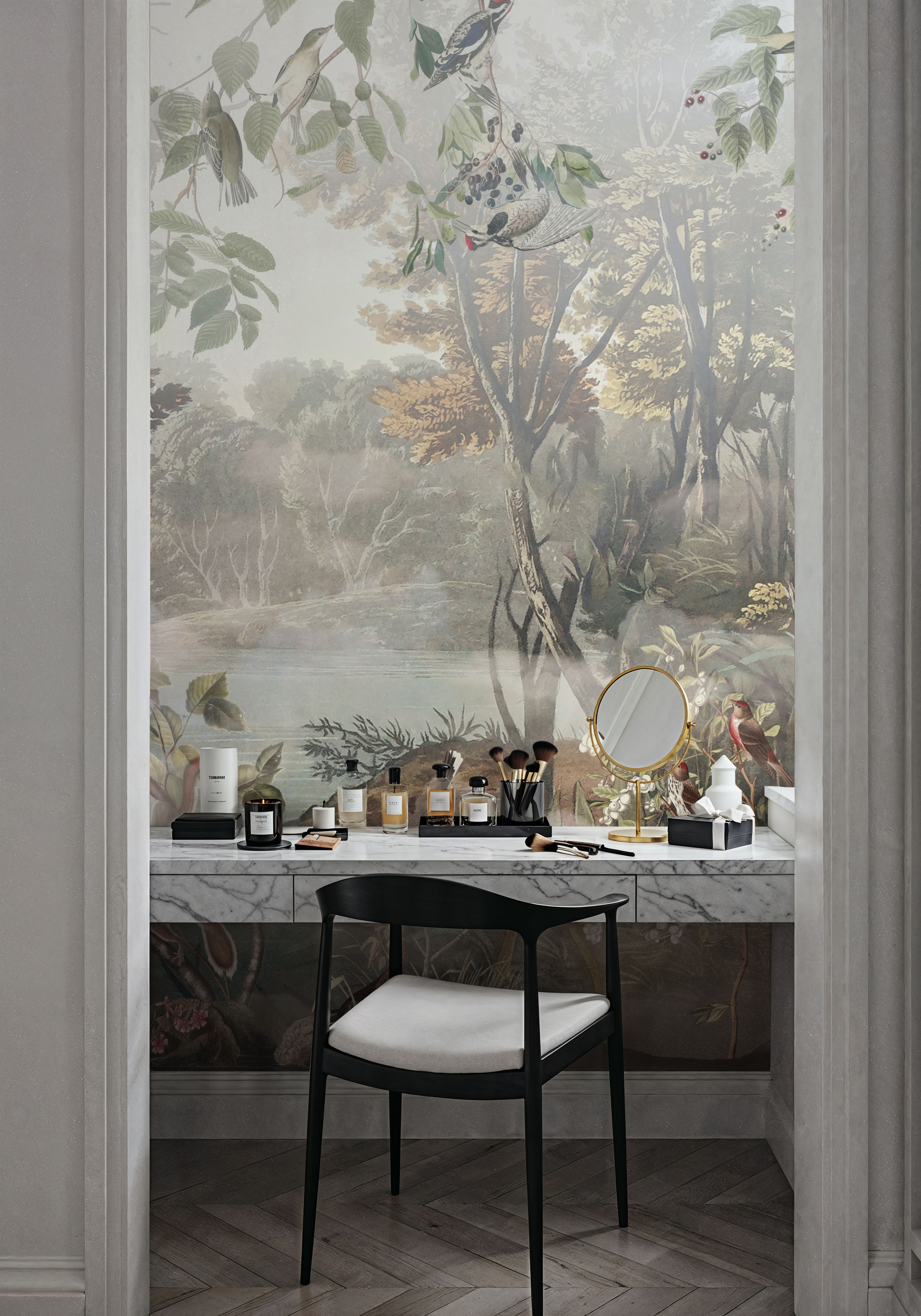 Hidden Land Scenery Collage, Neutral