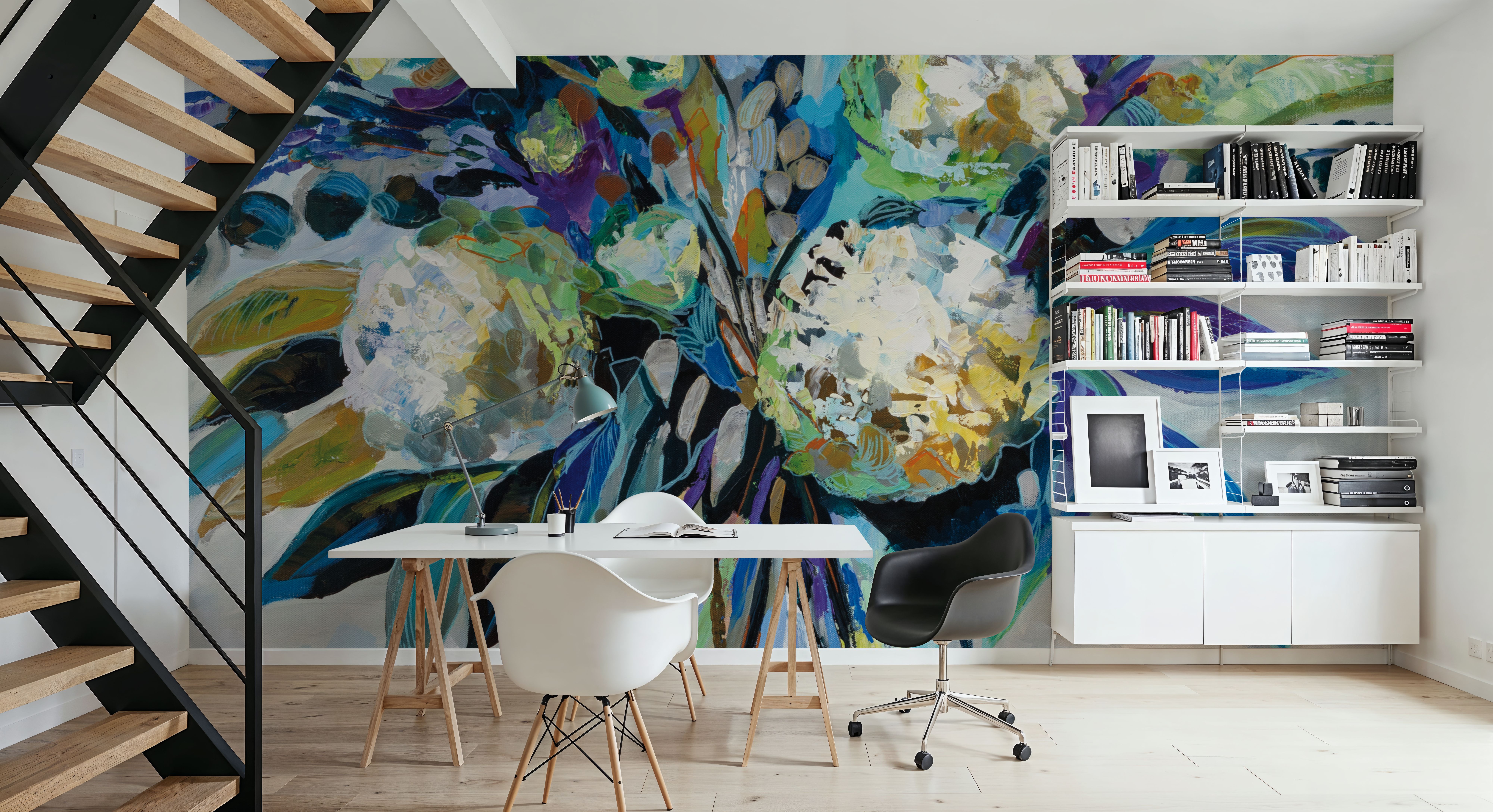 Blue Bloom, Wallpaper