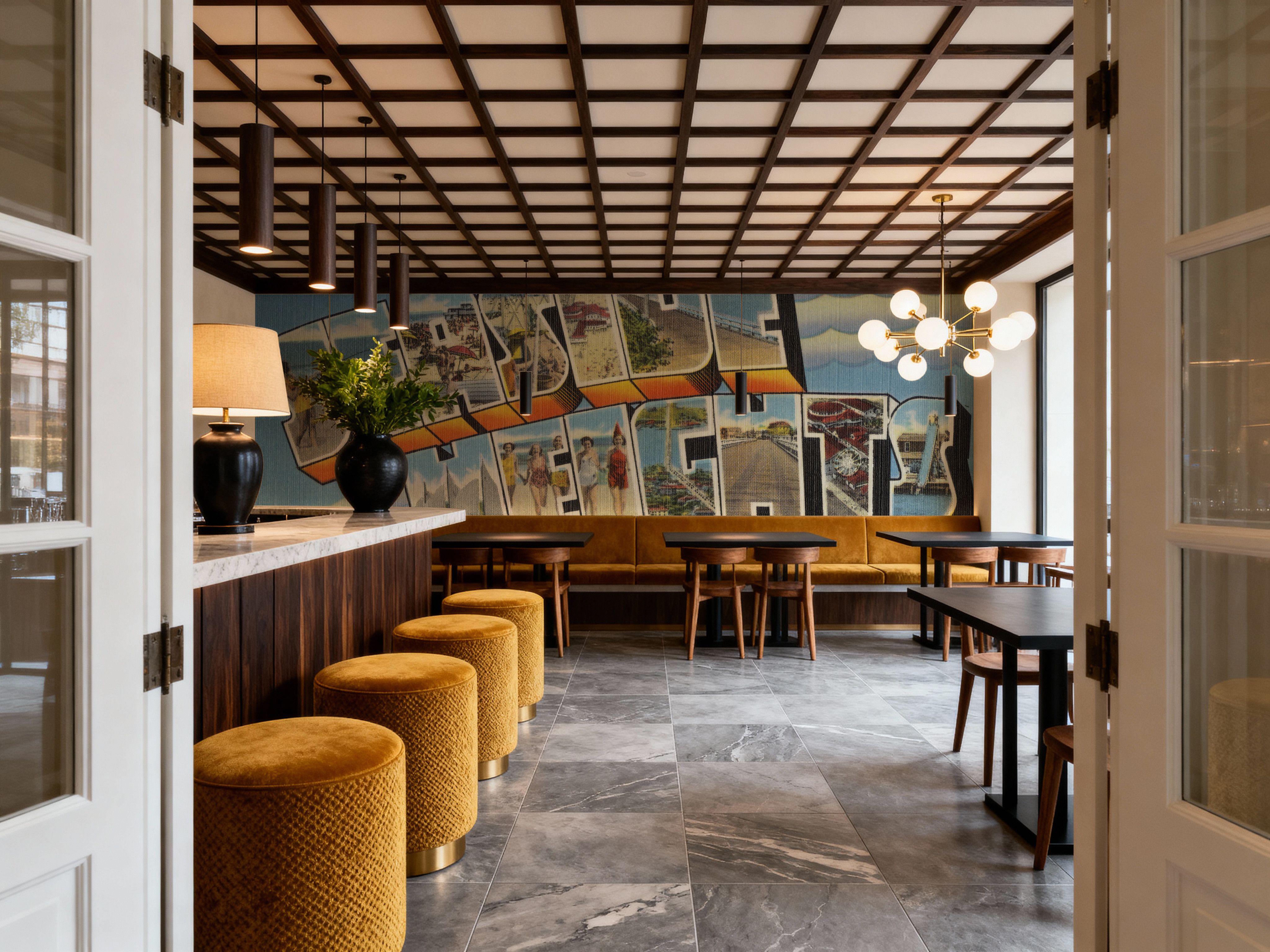 Greetings from Seaside Heights - Screenprint Postcard