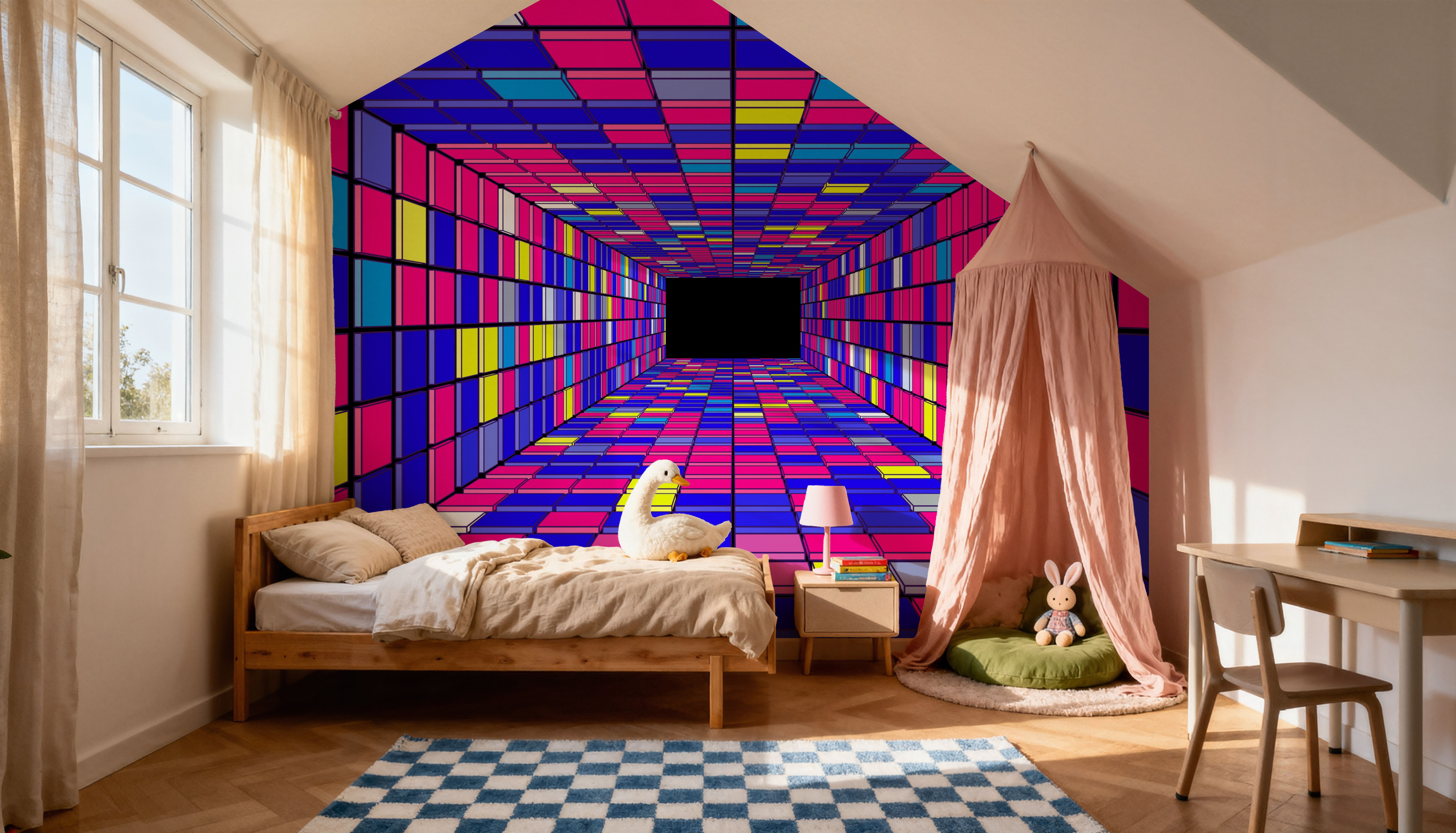 Retro Game Tunnel, Purple
