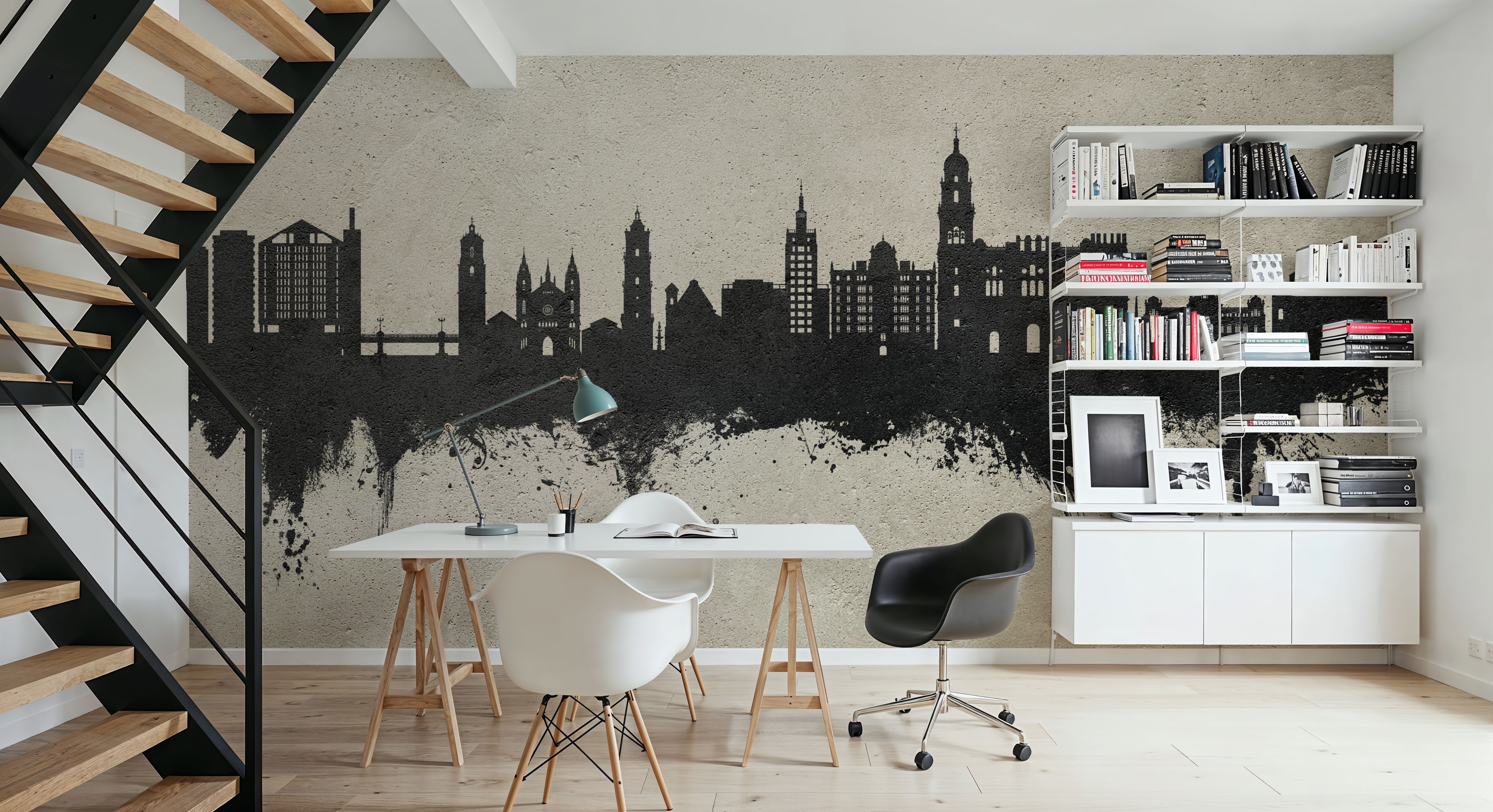 Málaga Spain Skyline Concrete