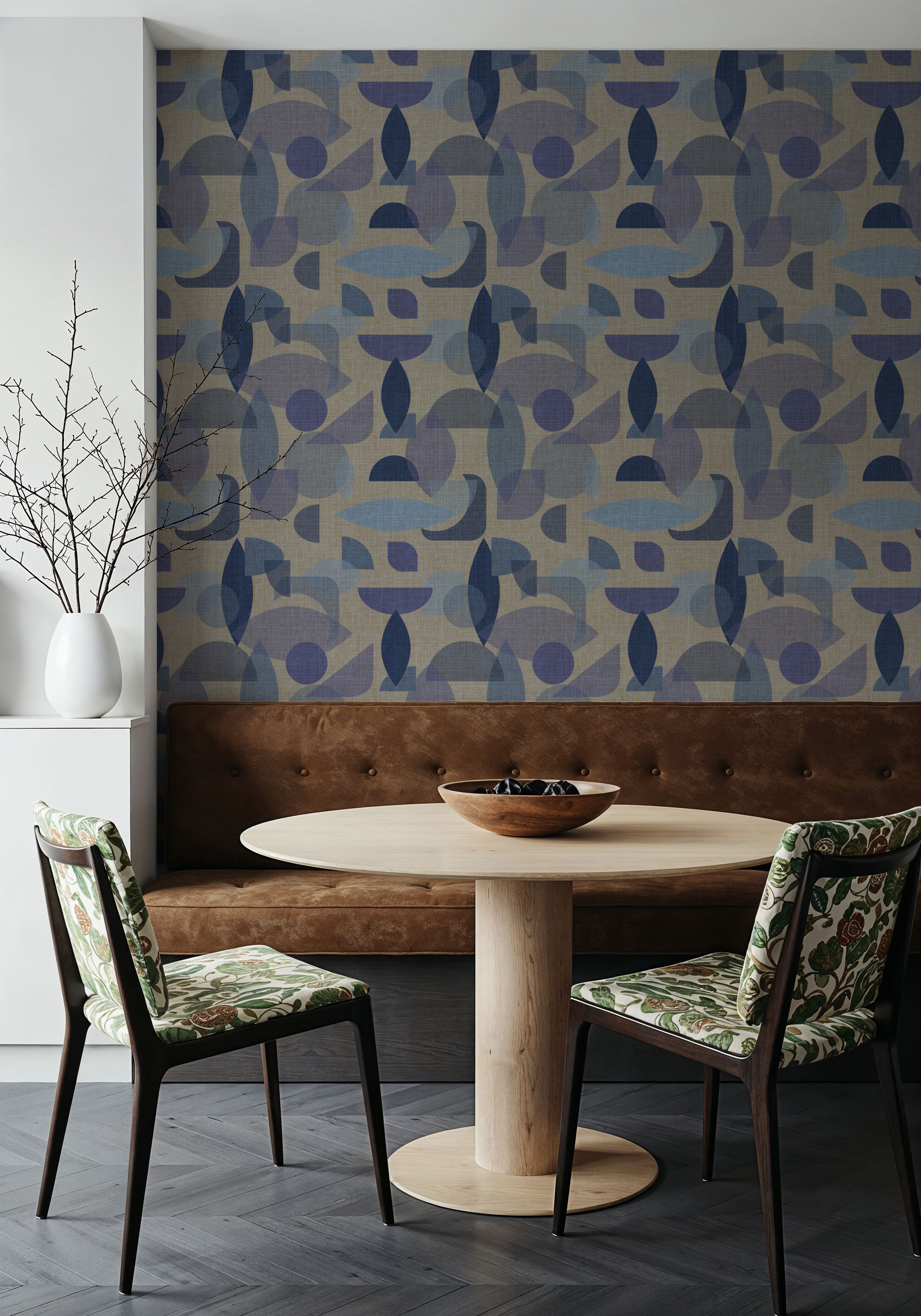 Homley Geometry, Stone, Wallpaper