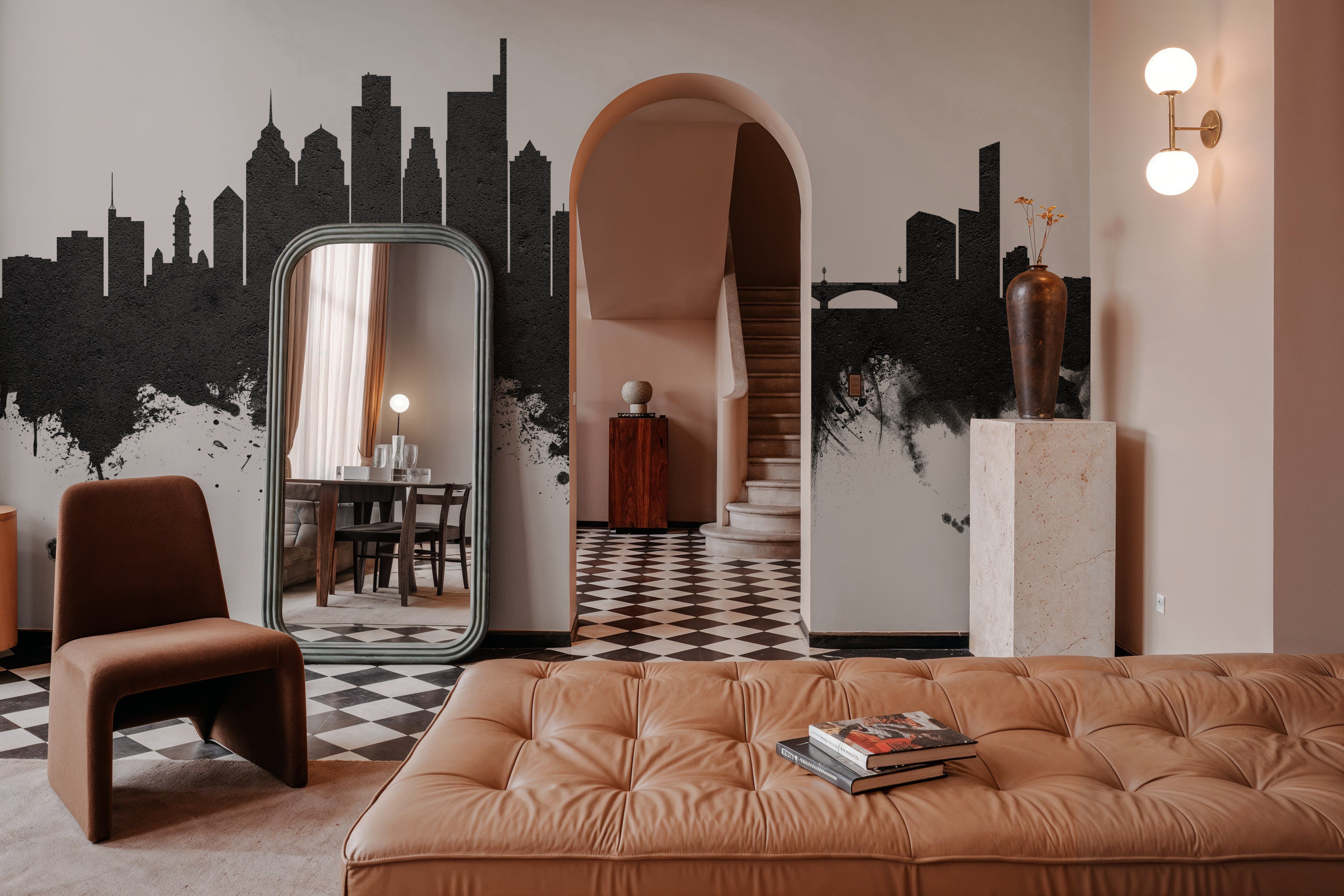 Philadelphia Skyline Black & White