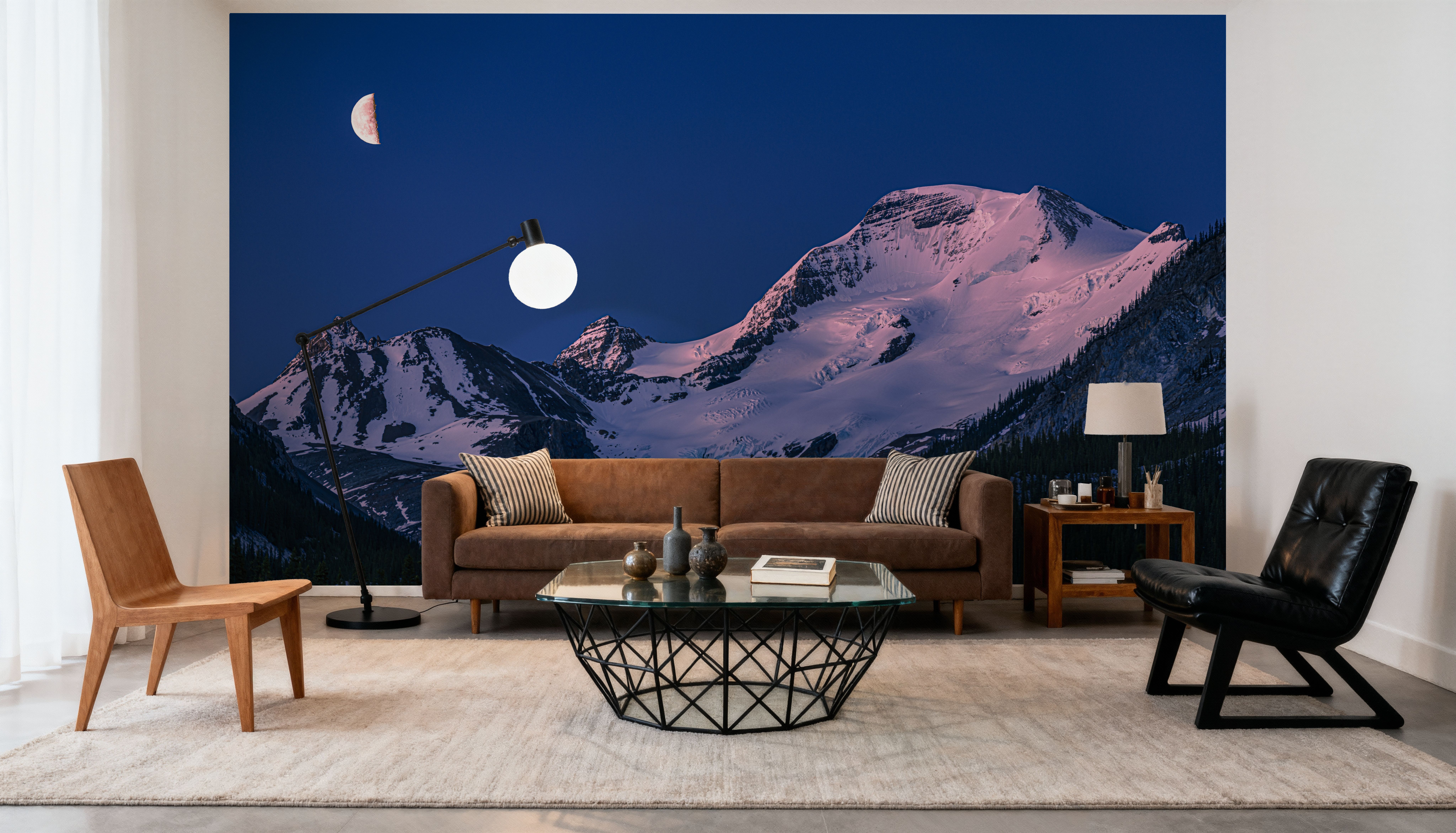 Mount Athabasca Moon