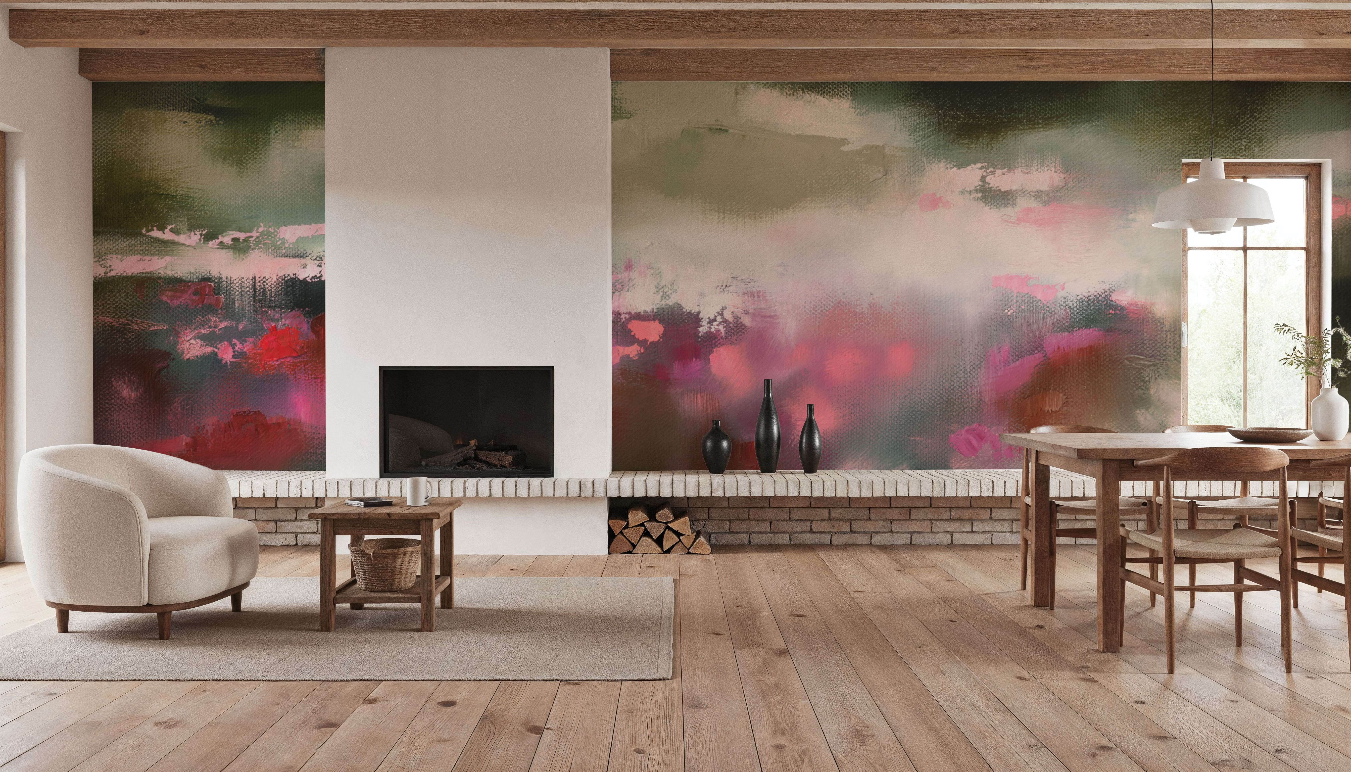 The Rose Garden, Behang