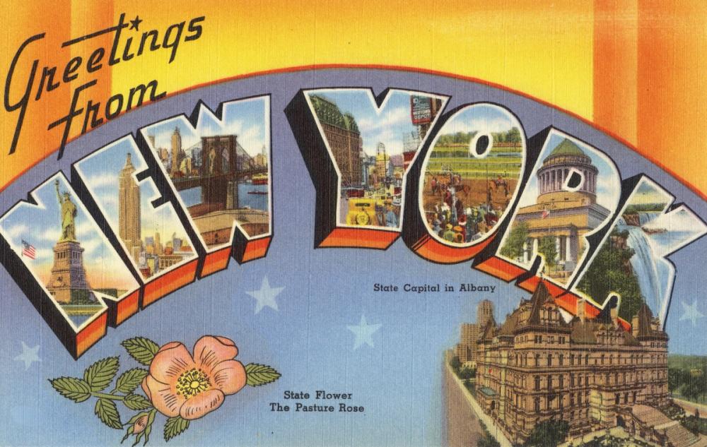 Greetings from New York - Screenprint Postcard