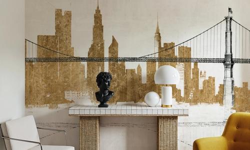 Bridge and Skyline Gold