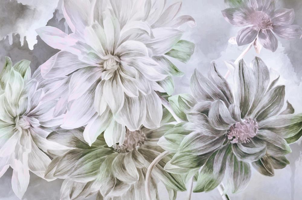 Focus on the Dahlia Light Green