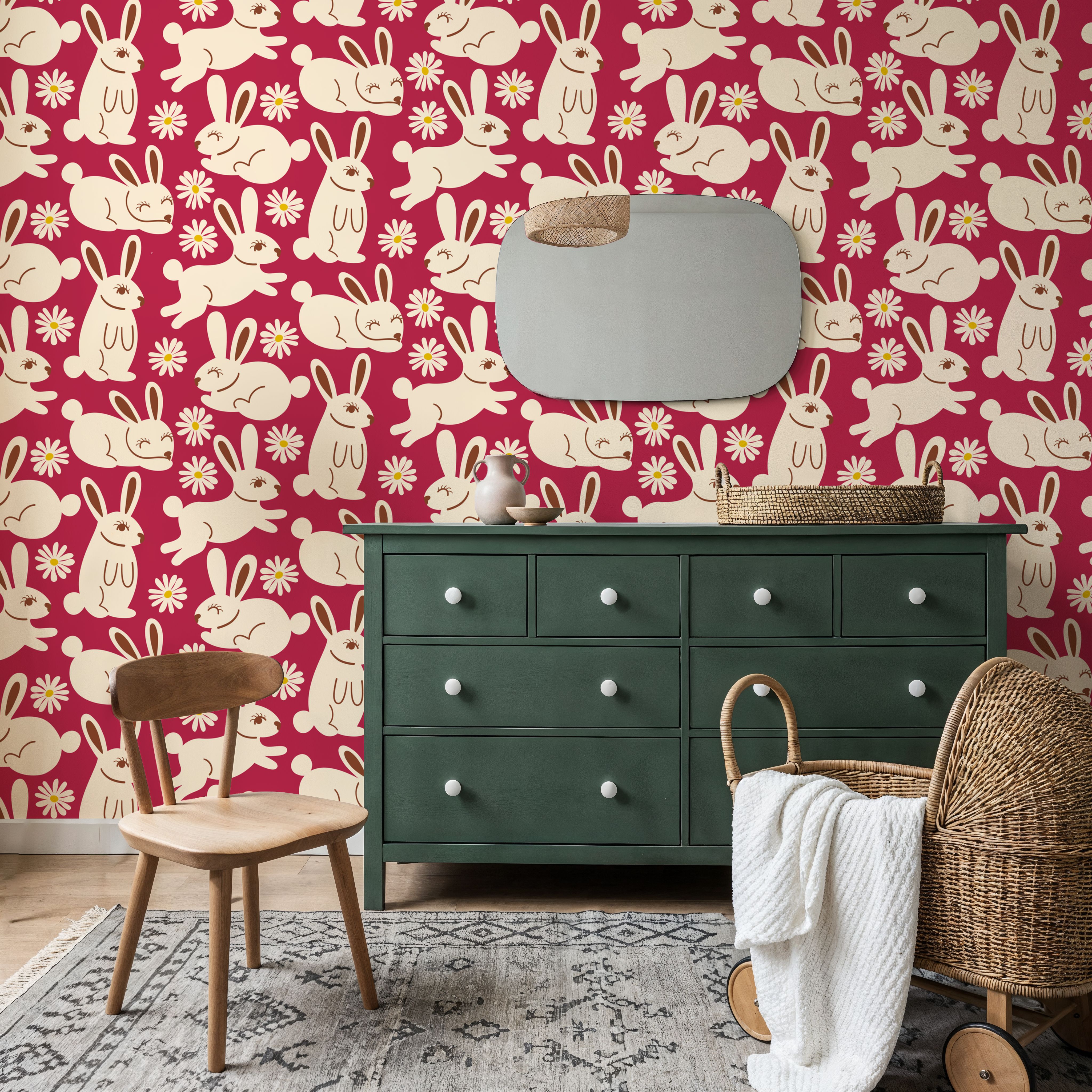 Blissful Bunnies, Fuschia