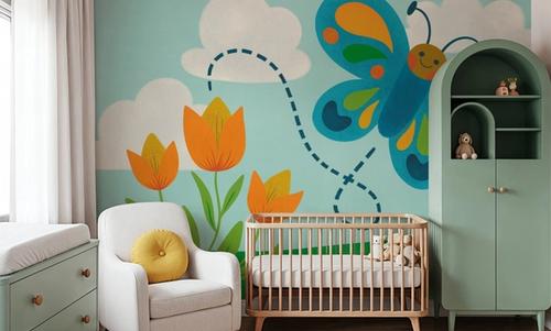 Retro Spring Butterfly