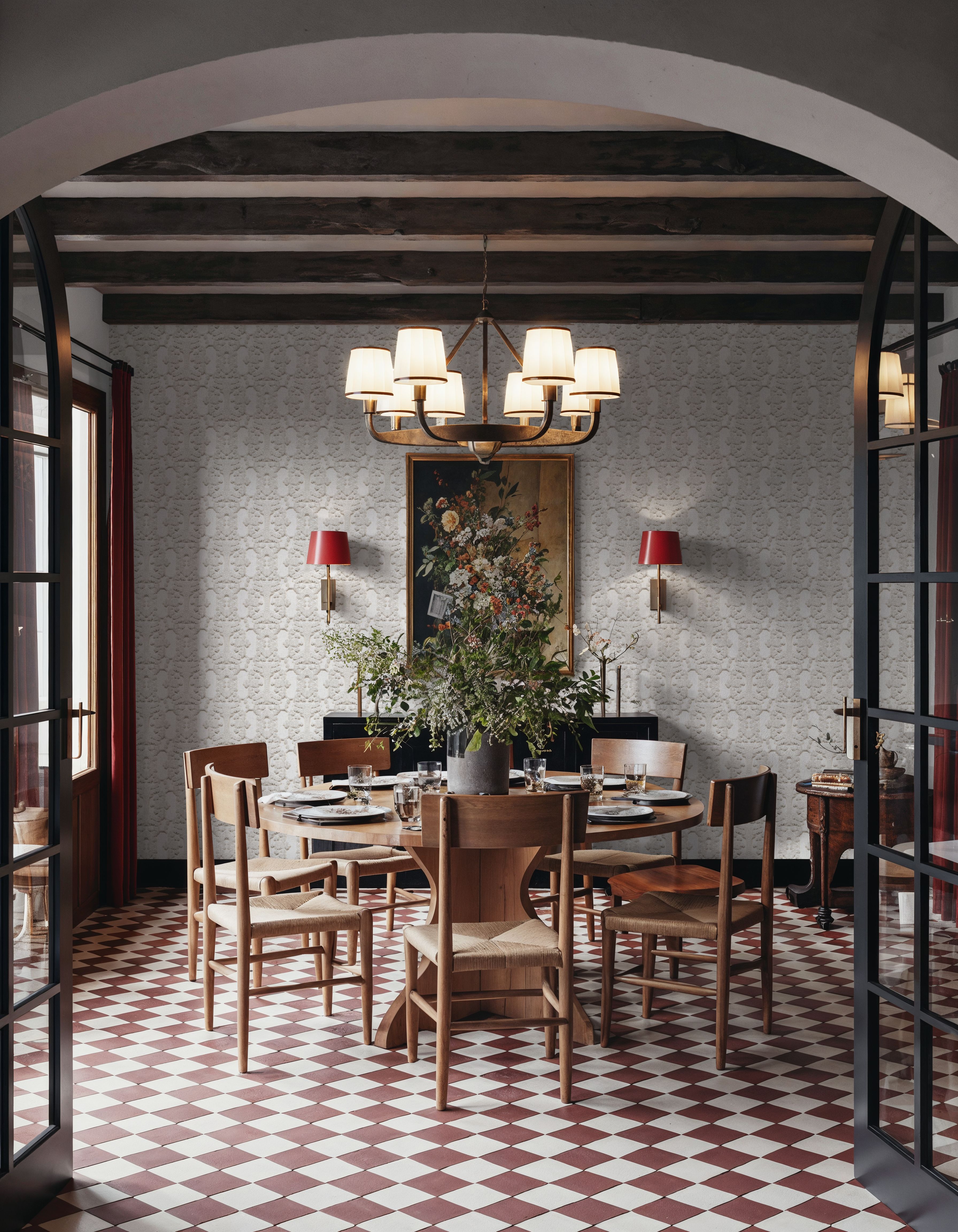 Bourbon, Papel pintado