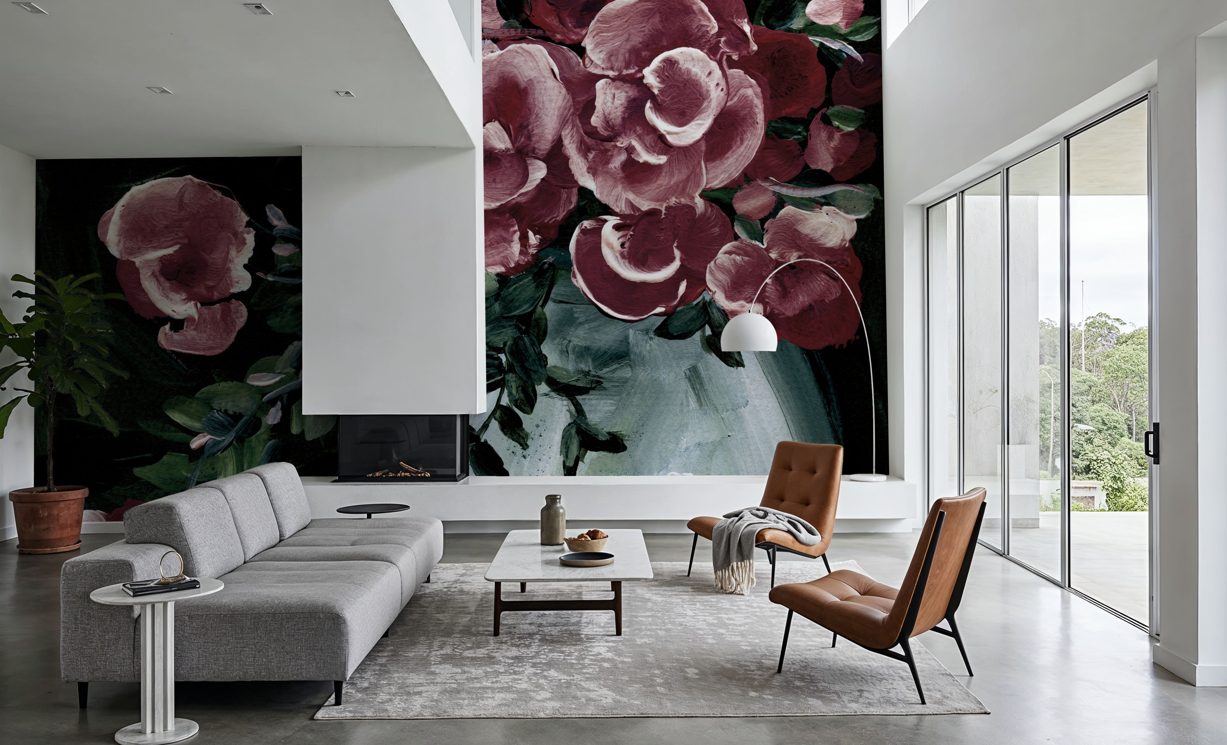Botanical Elegance Burgundy II