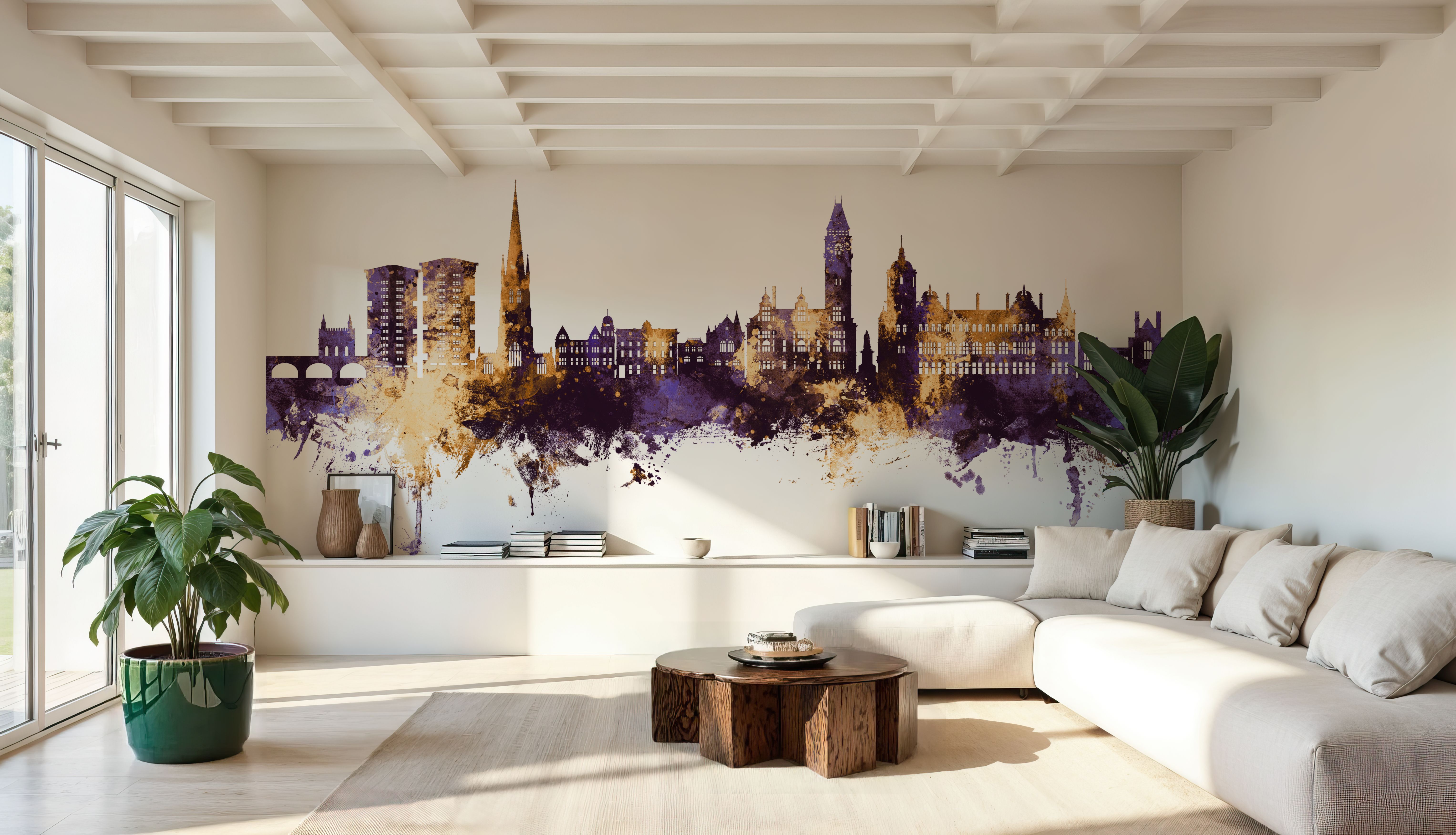 Wakefield England Skyline Purple & Gold
