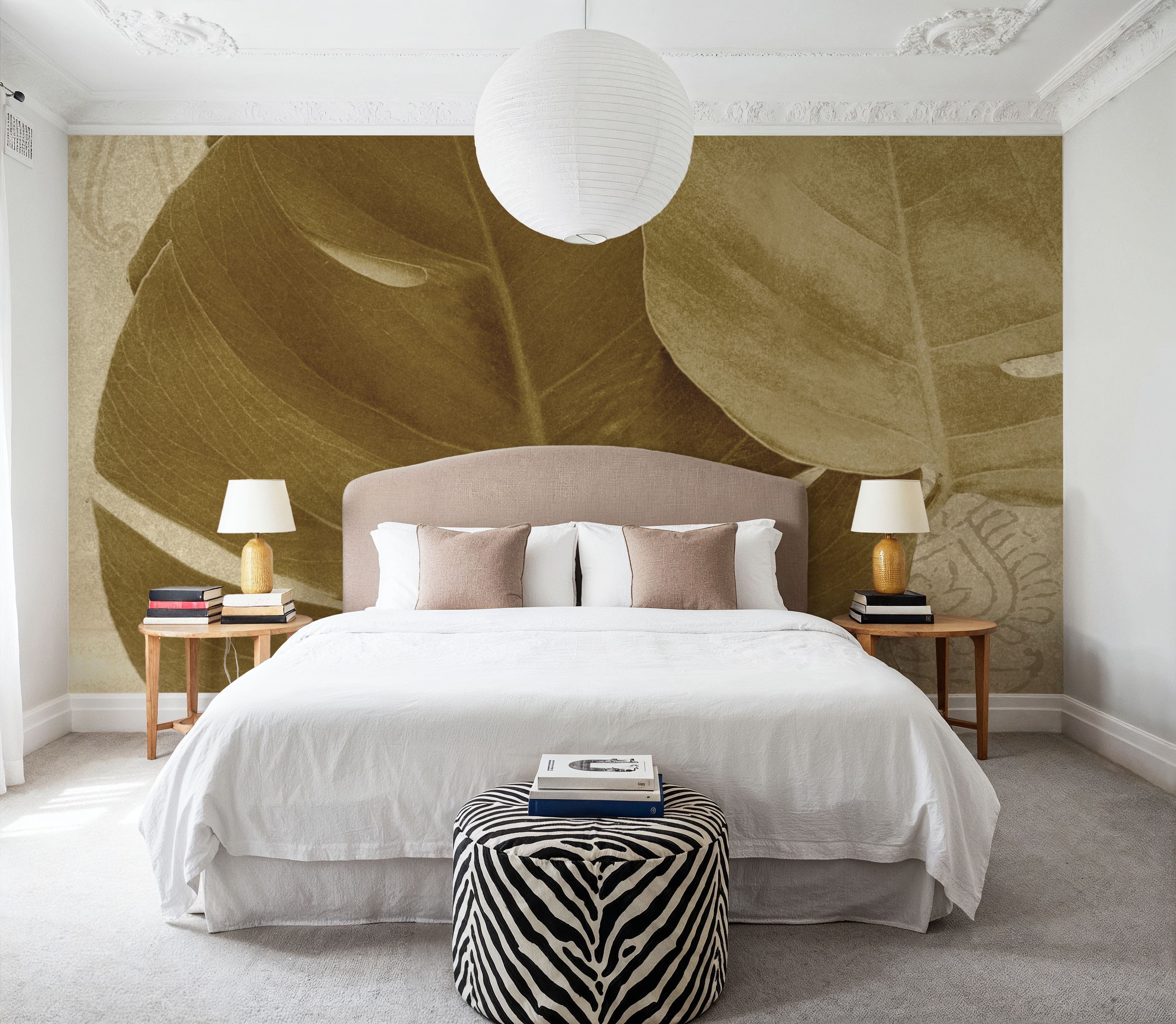 Ornate Monstera Leaf II