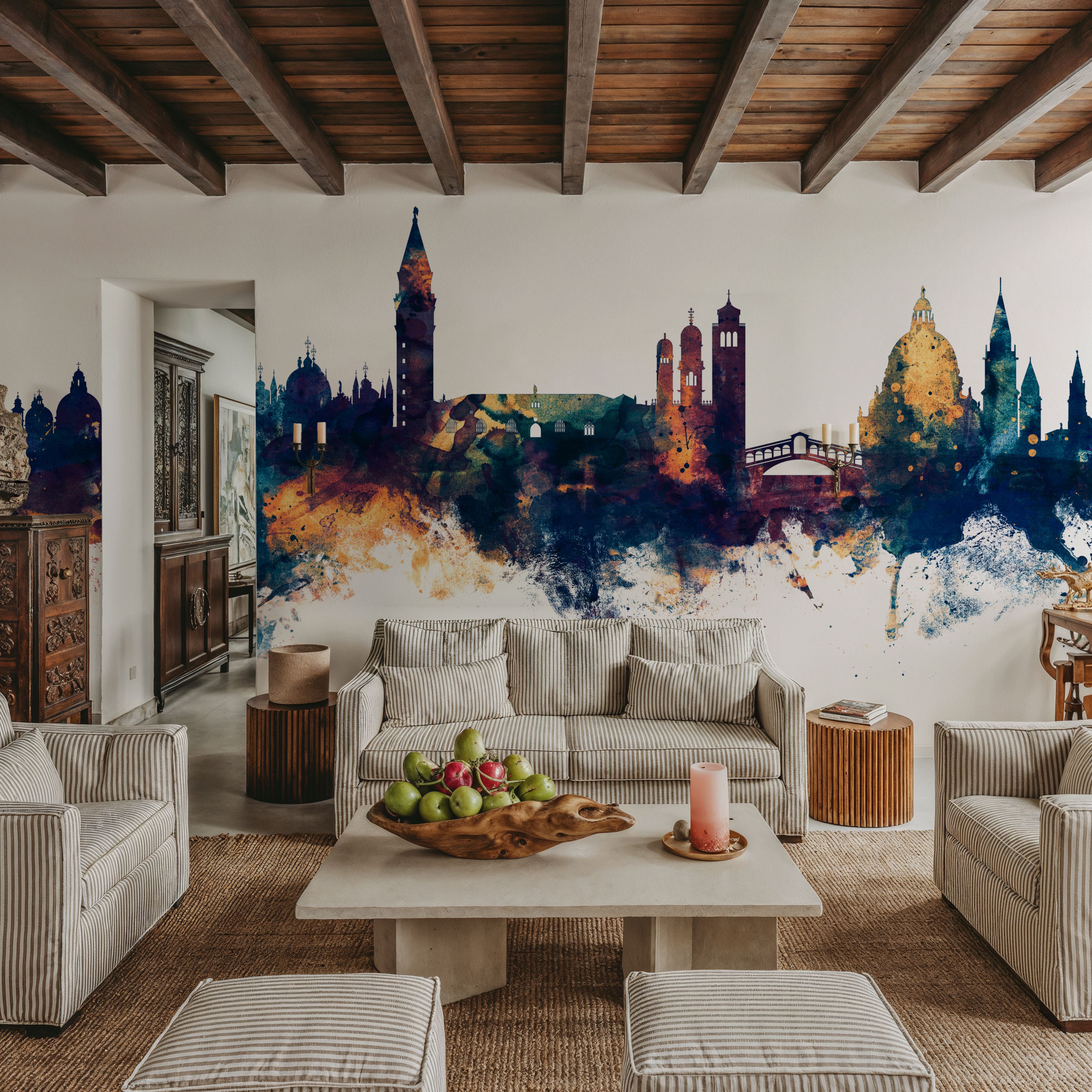 Venice Itay Skyline Blue & Bronze