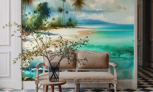 Exotic Tropical Sunny Paradise Beach