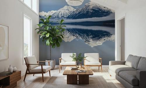 Mountains Over Lake