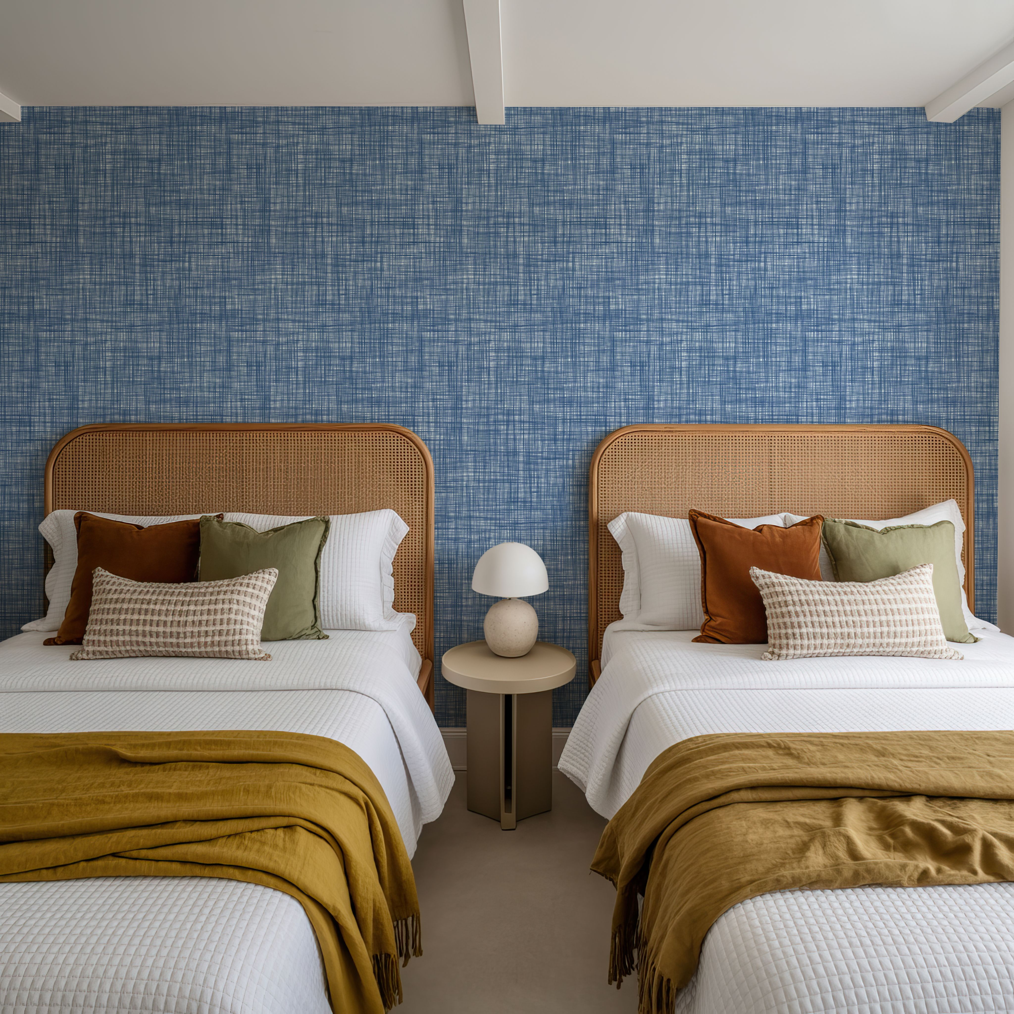 Mottled Linen Effect, Sky Blue
