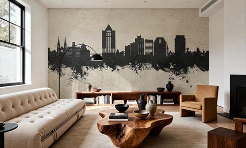 Roanoke Virginia Skyline Concrete