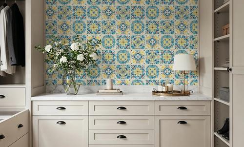 Maritime Tiles Yellow and Blue