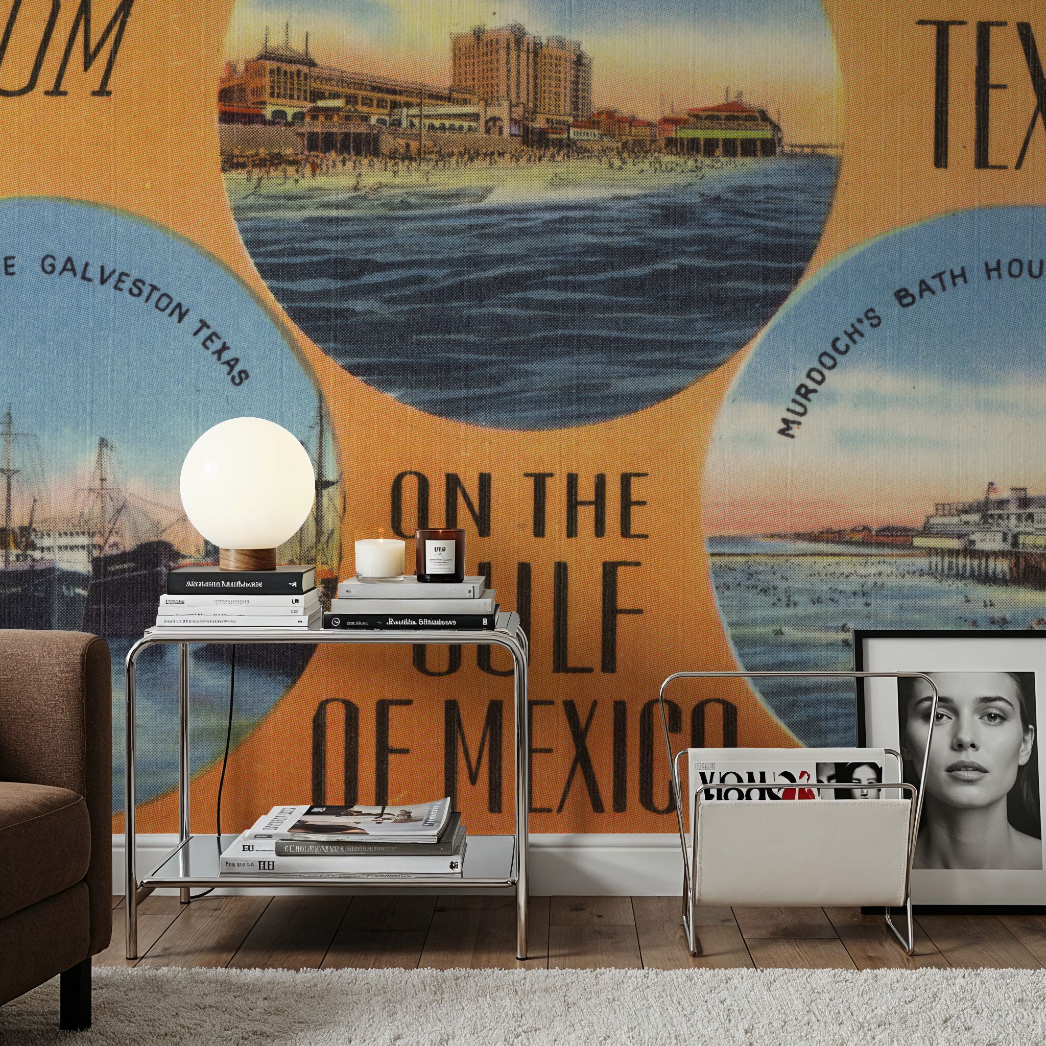 Greetings from the Gulf of Mexico - Screenprint Postcard