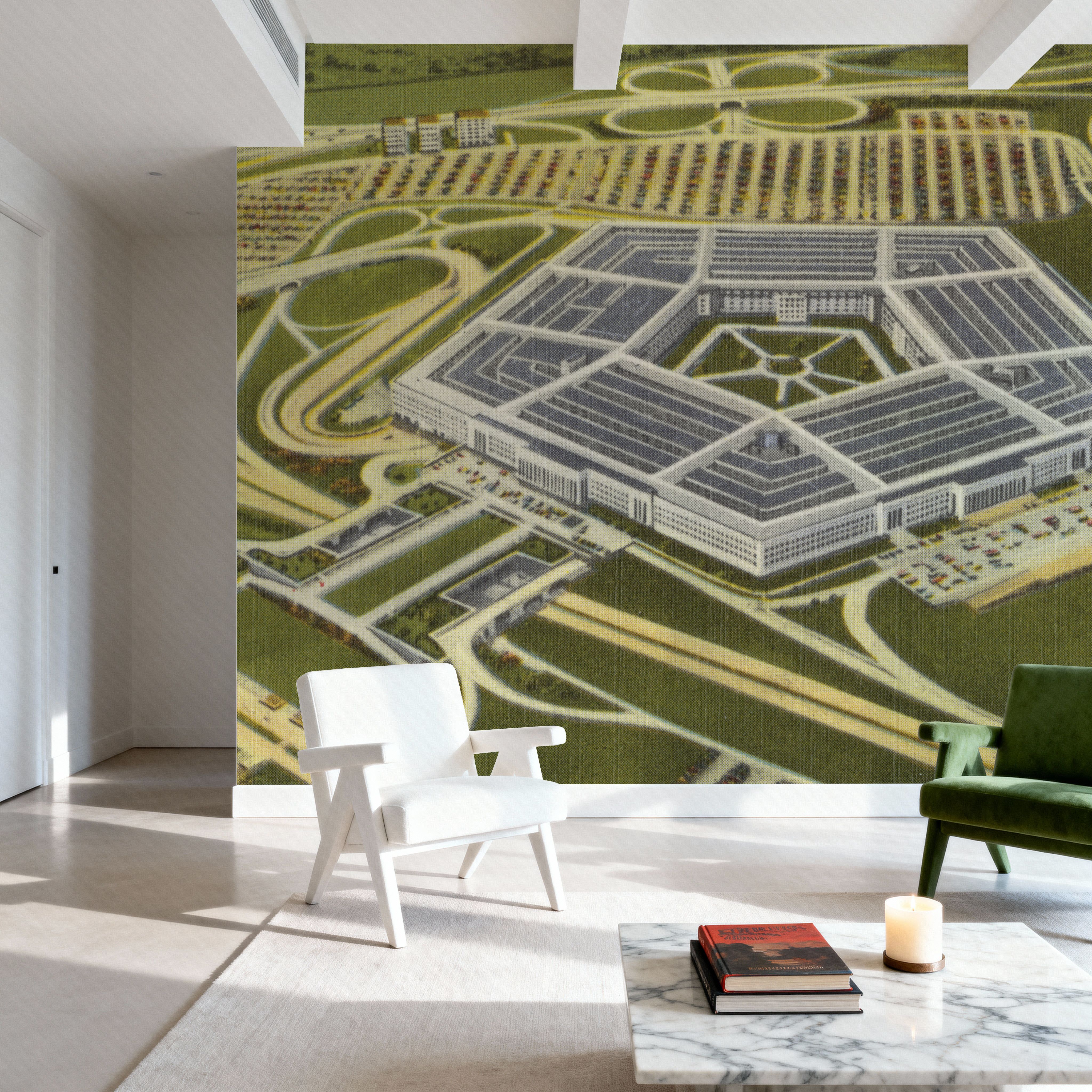 Greetings from the Pentagon - Screenprint Postcard