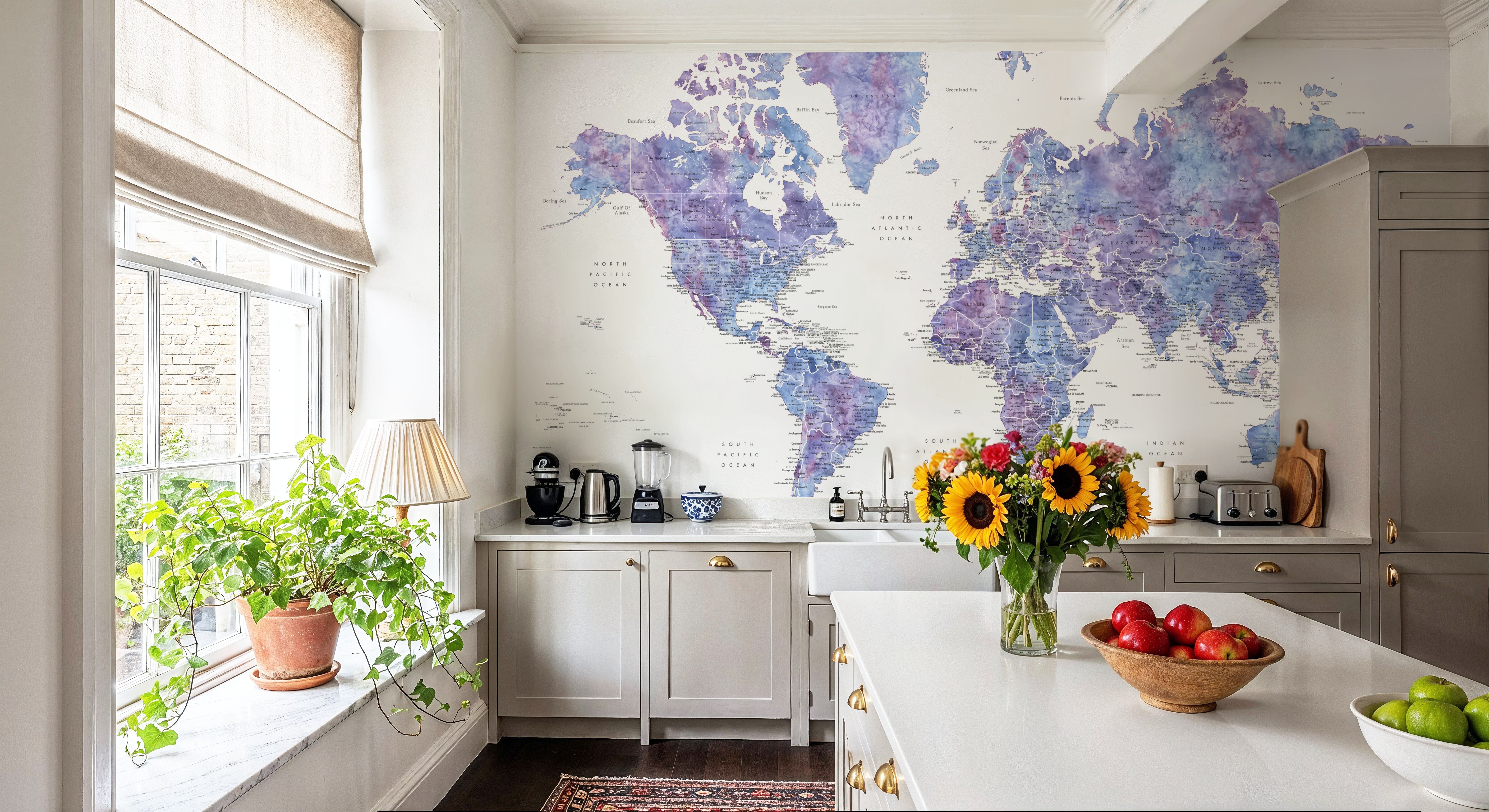 World Map Cities - Raul, Wallpaper