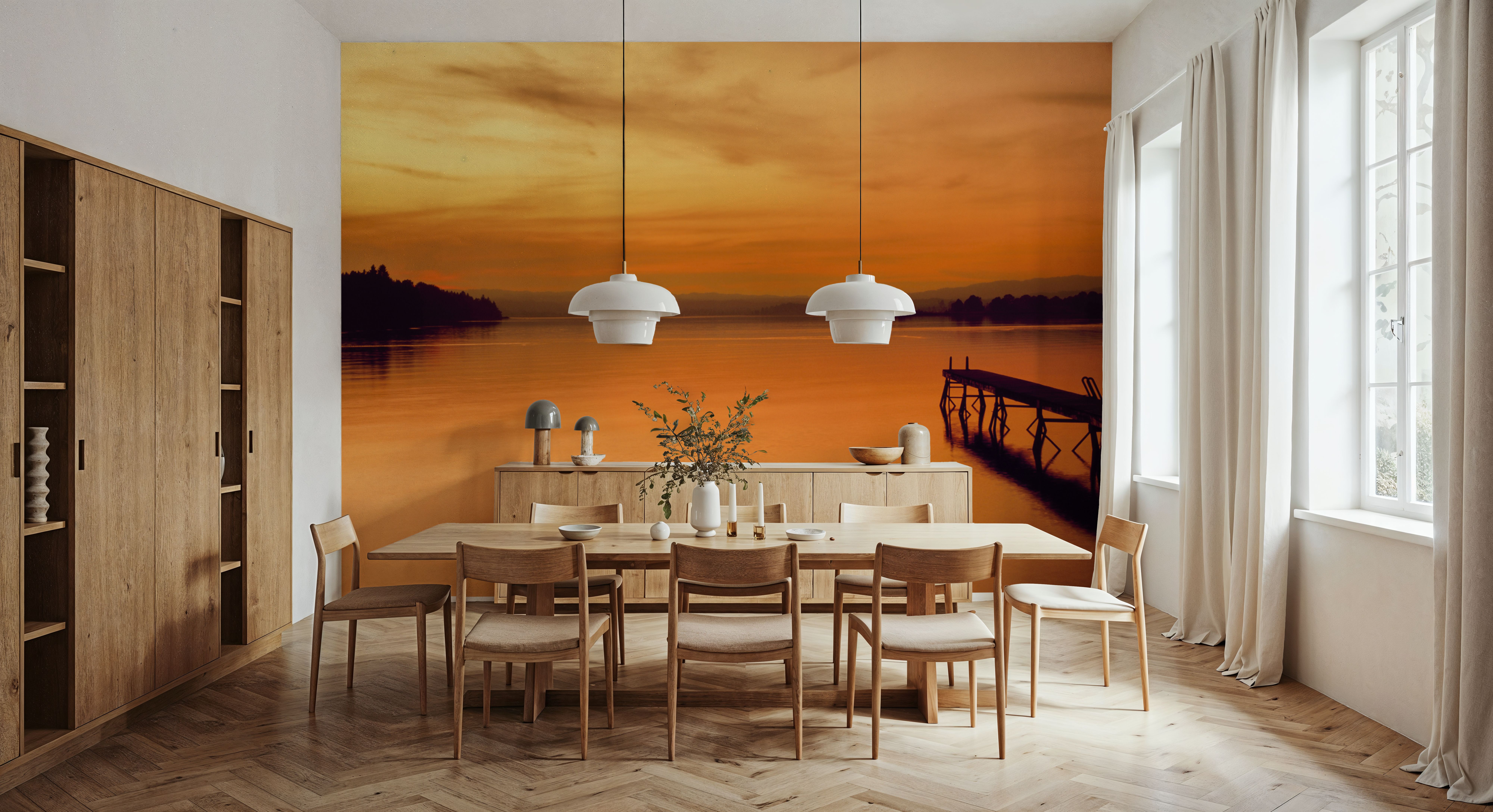 Golden Harbor Sunset