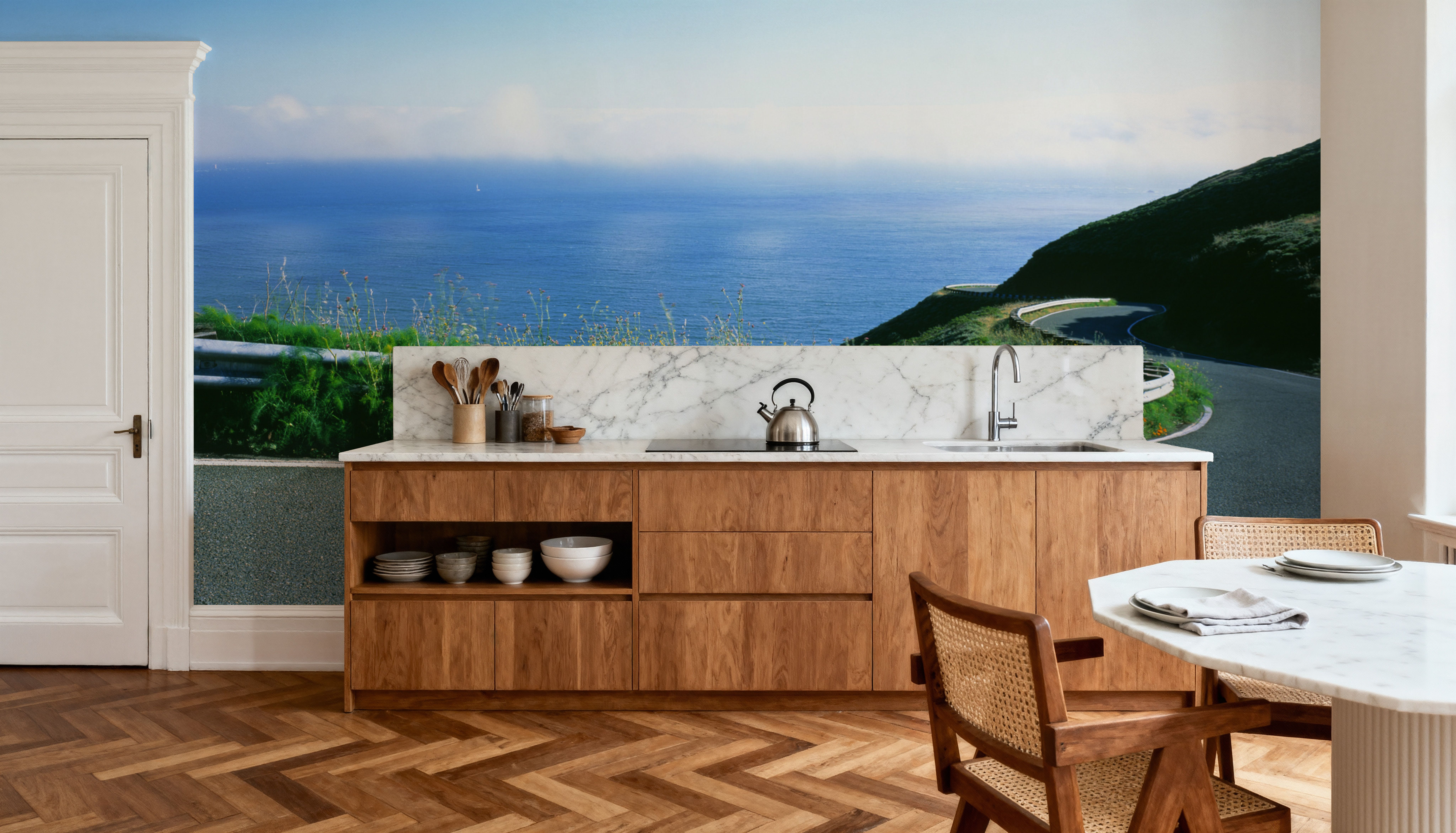 Coastal Highway Journey Blue