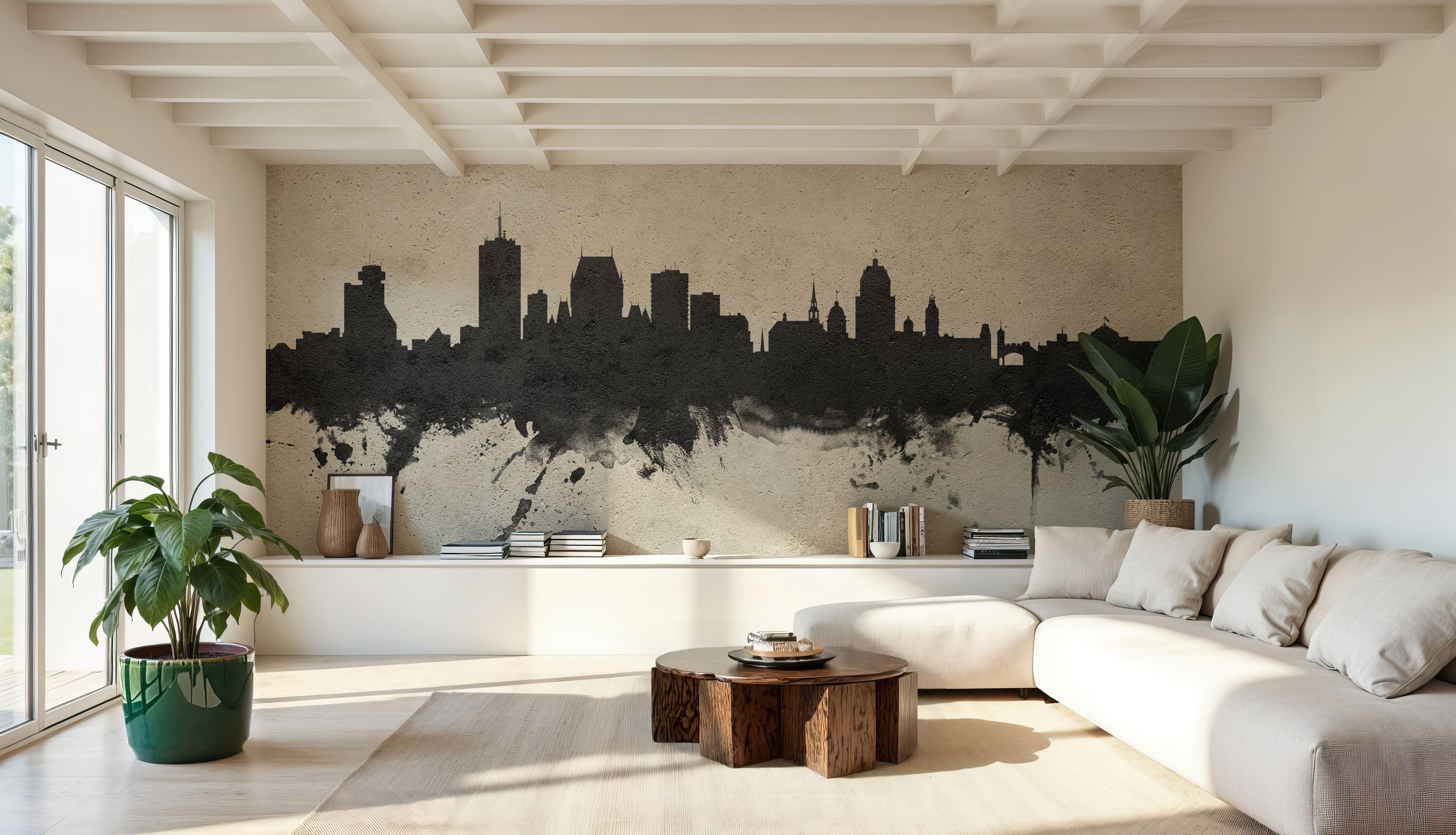 Quebec Canada Skyline Concrete, Wallpaper