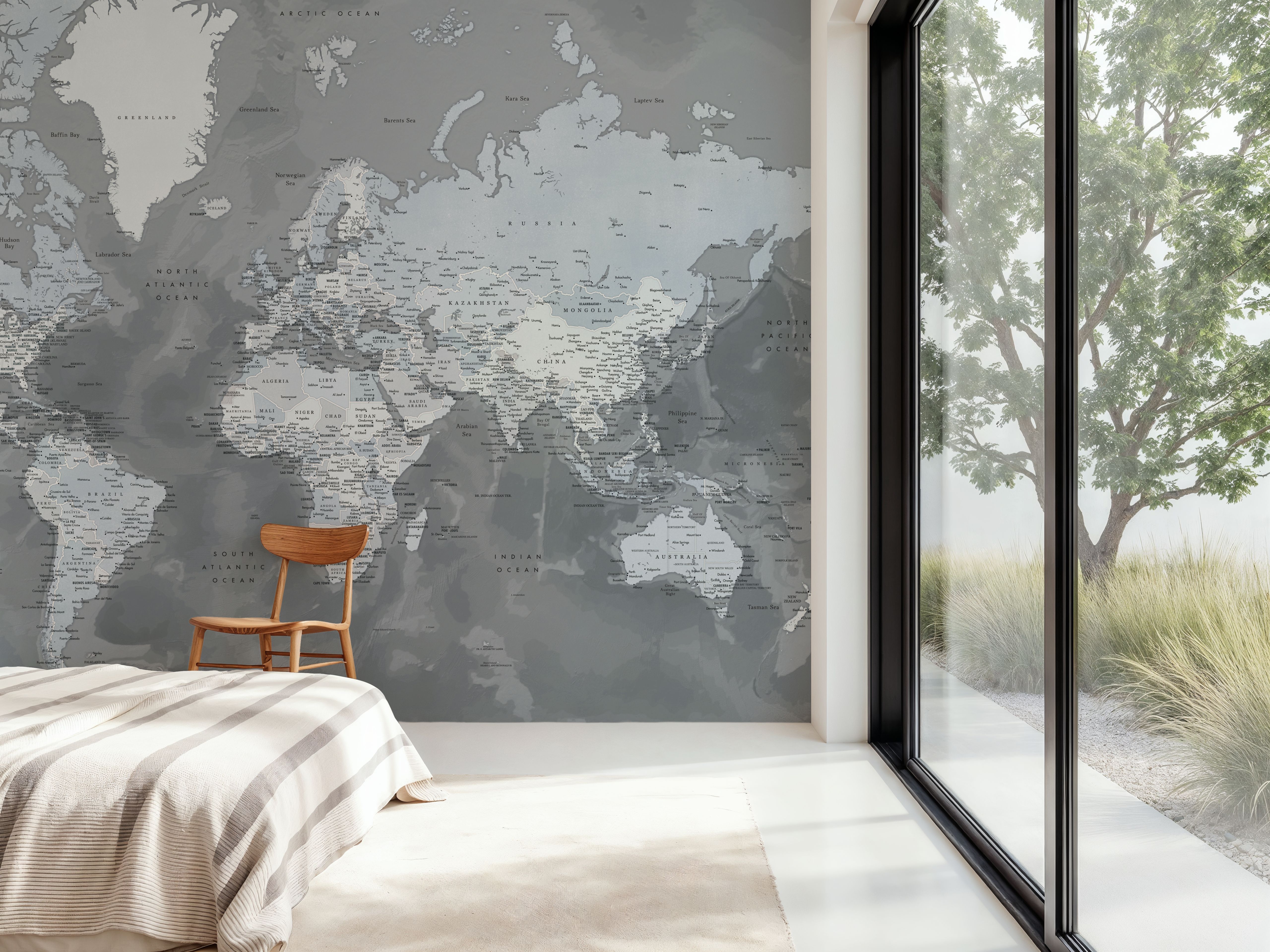 World Map Cities - Zanders