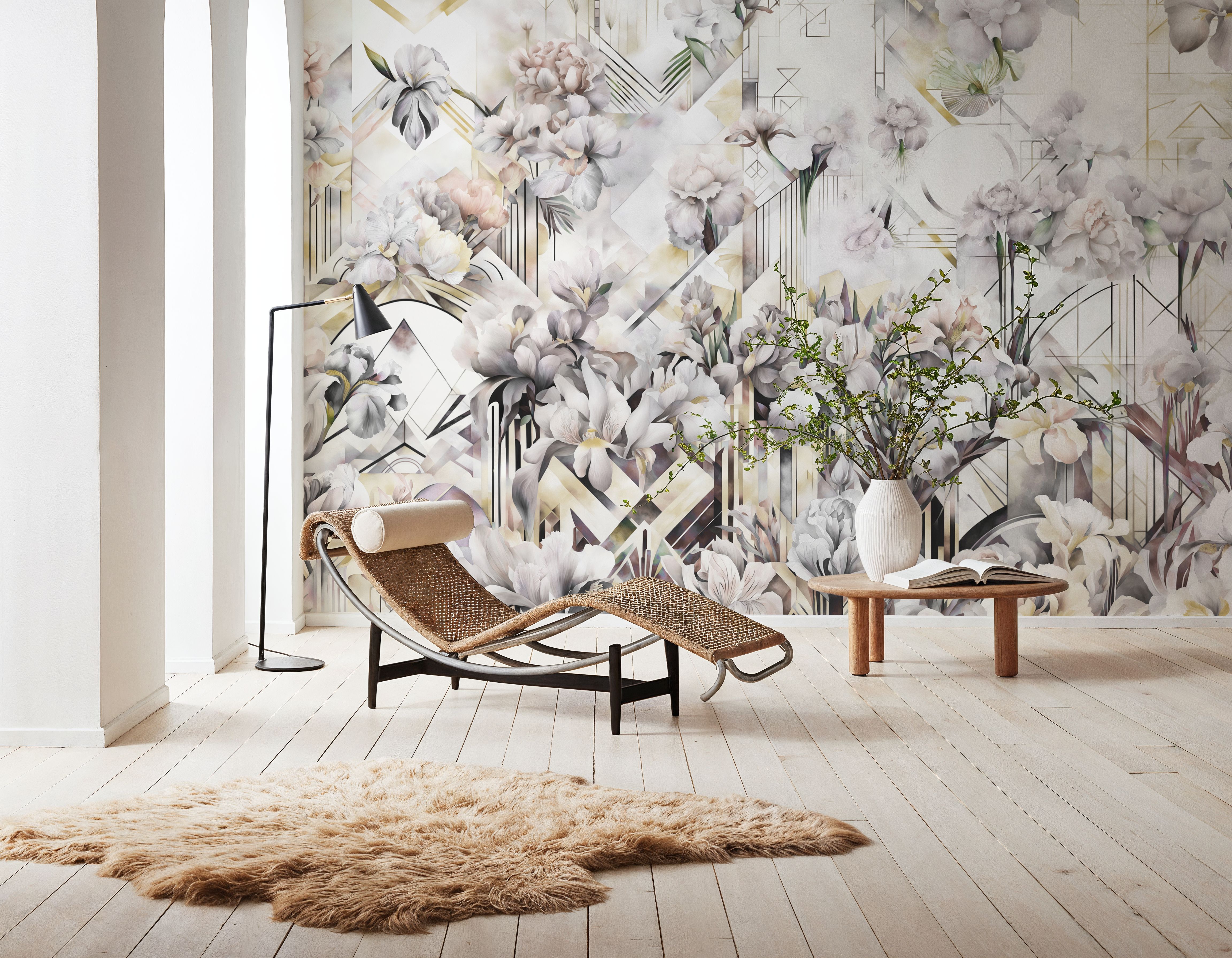 Watercolor Irises Yellow