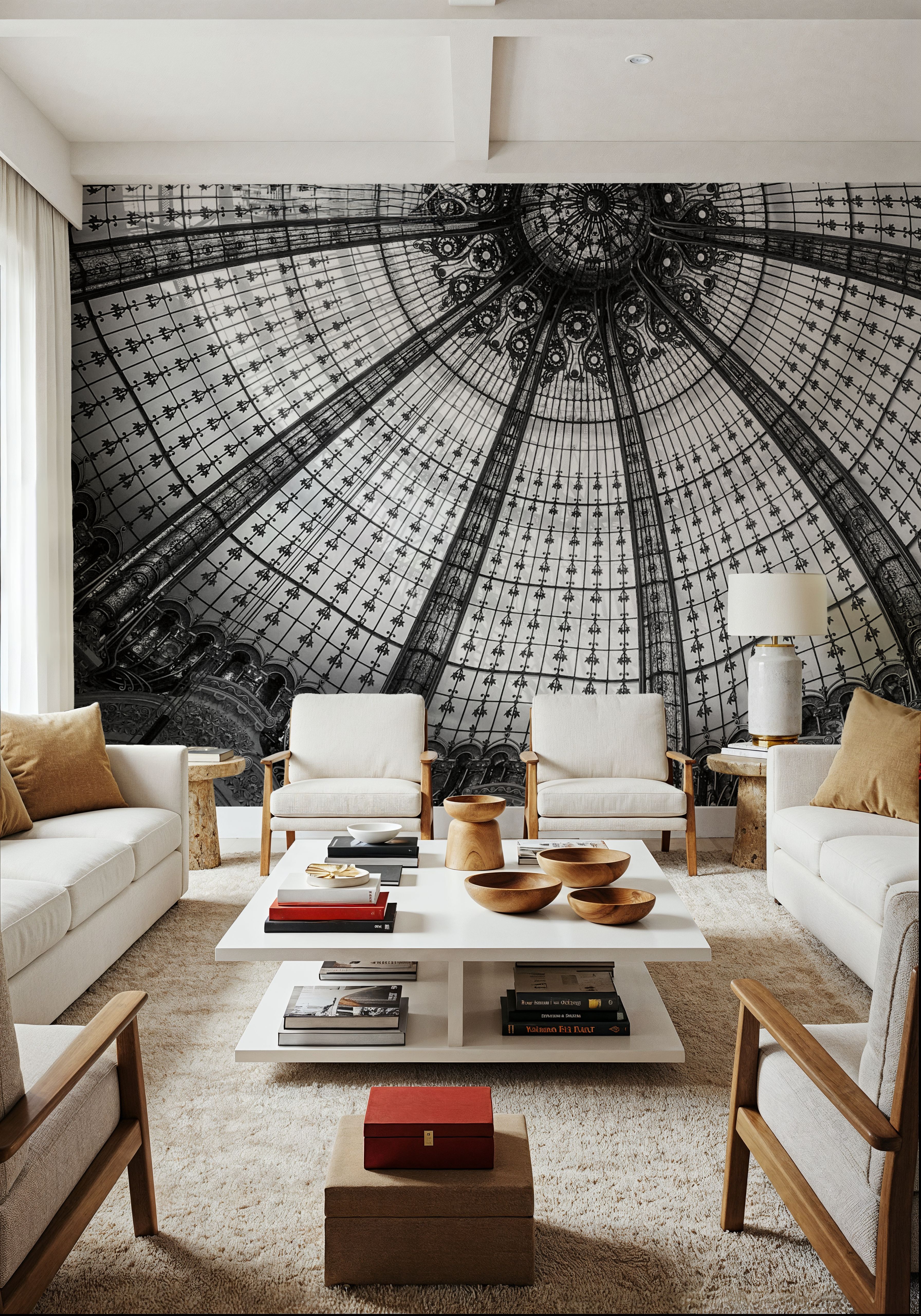 Wall Mural - Beauty of Paris IV - Architecture Travel & Landmarks mural wallpaper - Dining Room - Wallism US - Premium, Textured or Peel & Stick