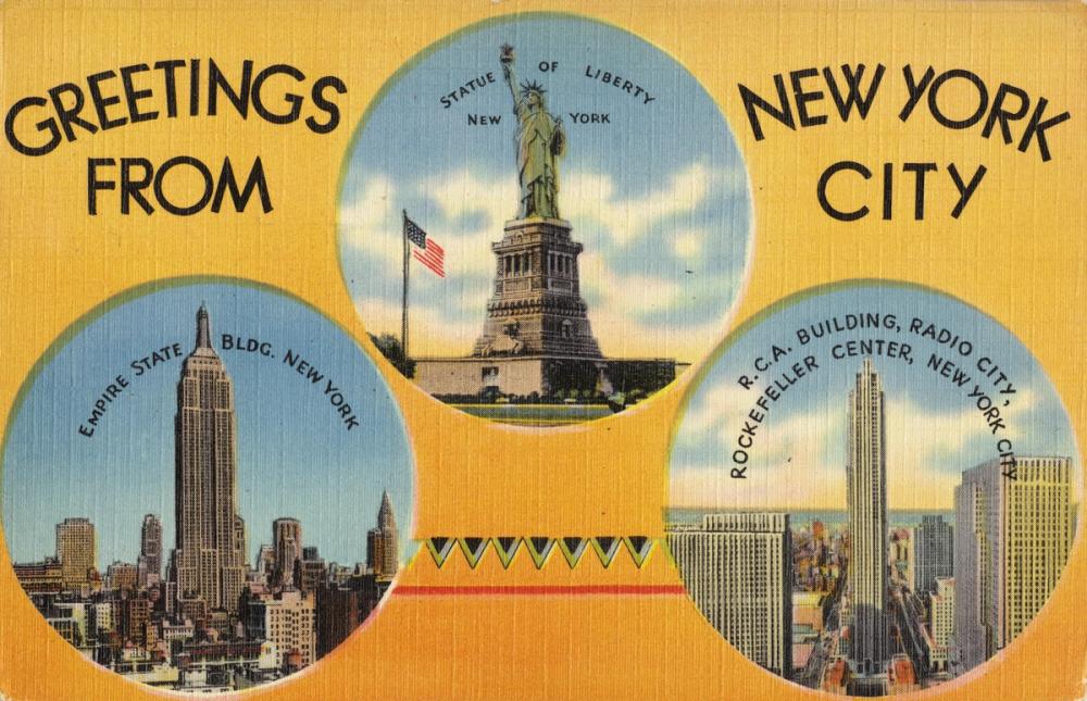 Greetings from New York City - Screenprint Postcard
