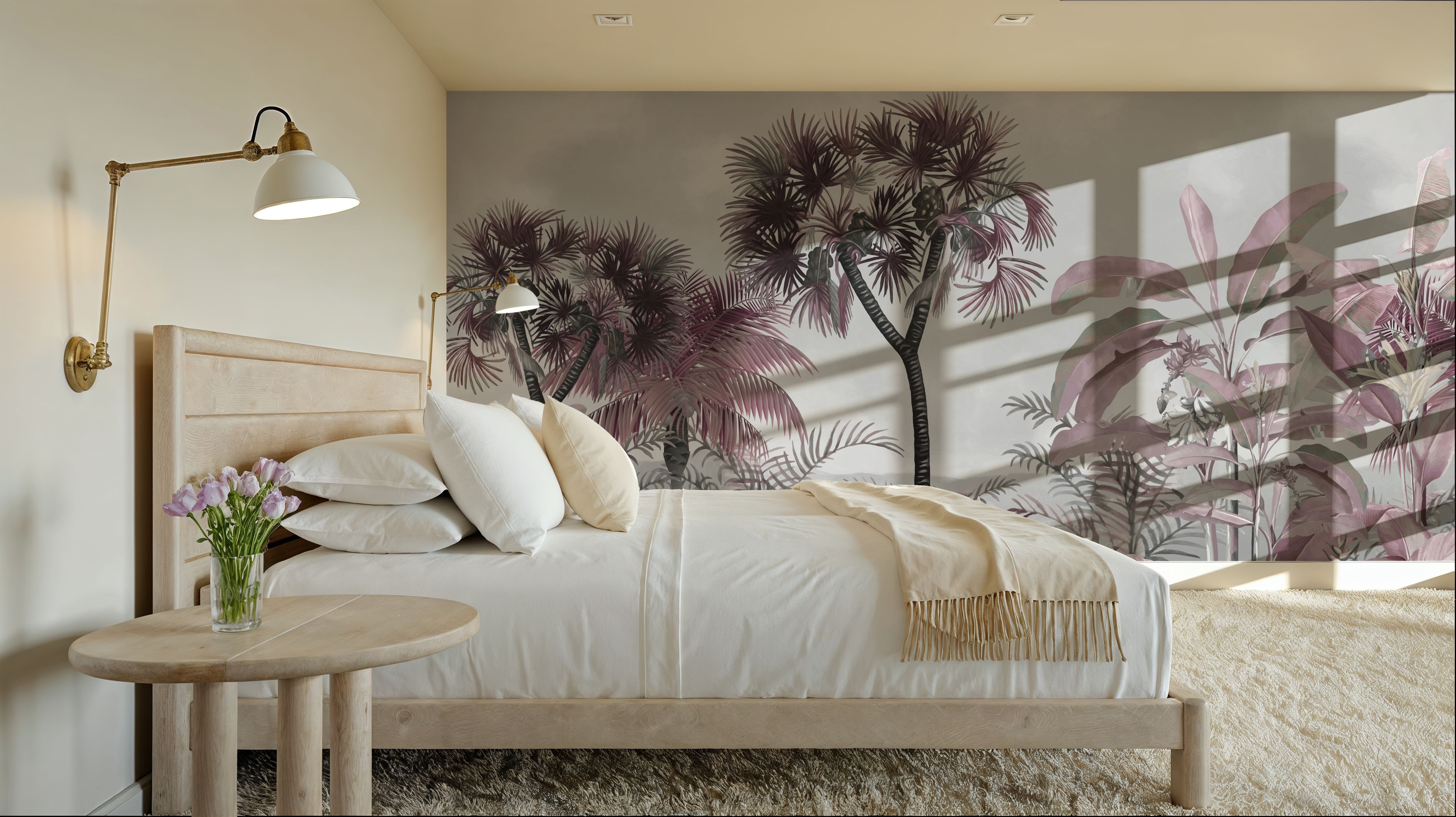 Tropical Forest Strolls Gray Blue