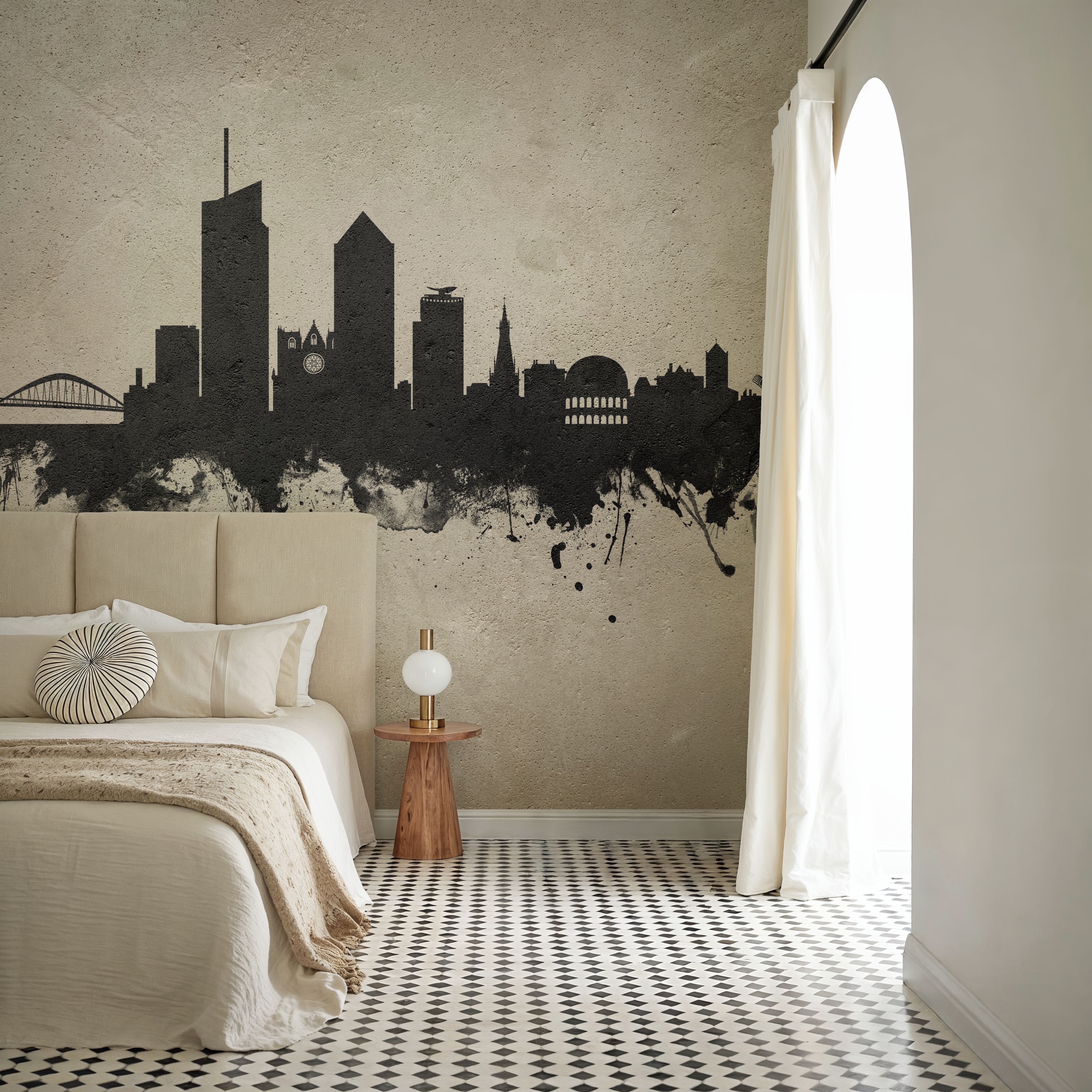 Lyon France Skyline Concrete